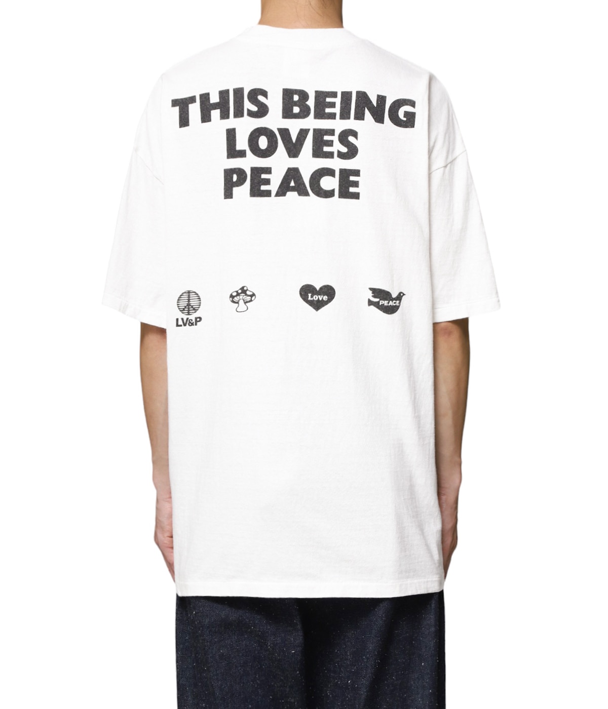 READYMADE S/S T-SHIRT PEACE WHT グラフィックTシャツ ホワイト READYMADE＞SS T-SHIRT PEACE/WHT | MAKES ONLINE STORE