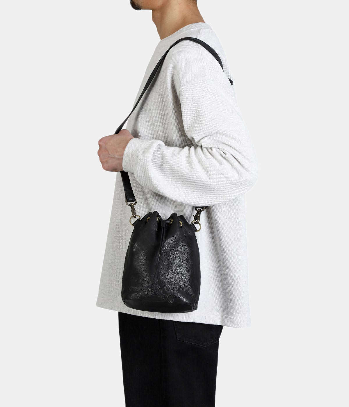 CCU LEATHER KINCHAKU BAG | refomed(リフォメッド) / バッグ