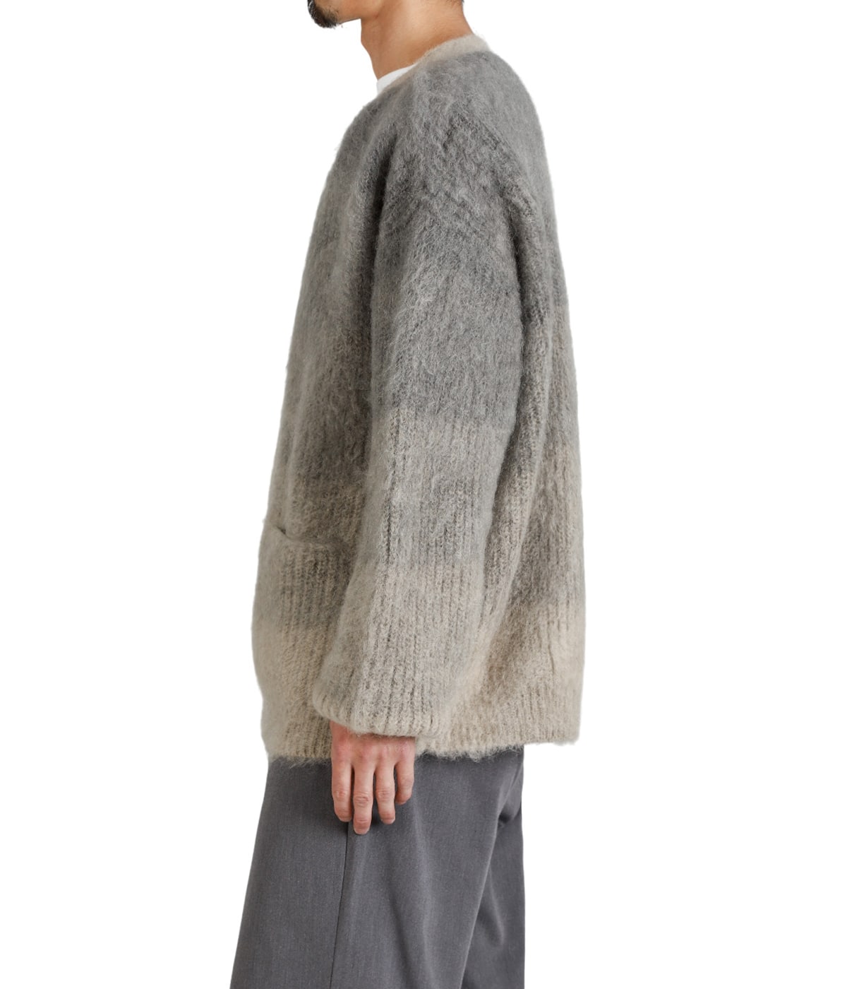 MOHAIR GRADATION BORDER CARDIGAN | REVERBERATE(リバーバレイト