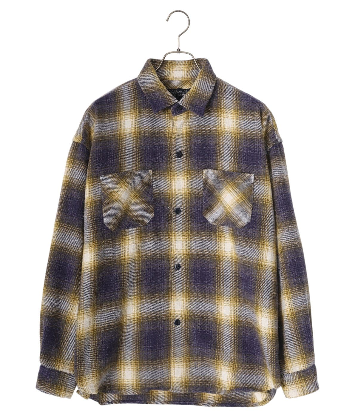レミレリーフ　 ネルシャツ 青とピンクチェック レミレリーフ ネルシャツ 青とピンクチェック remi relief