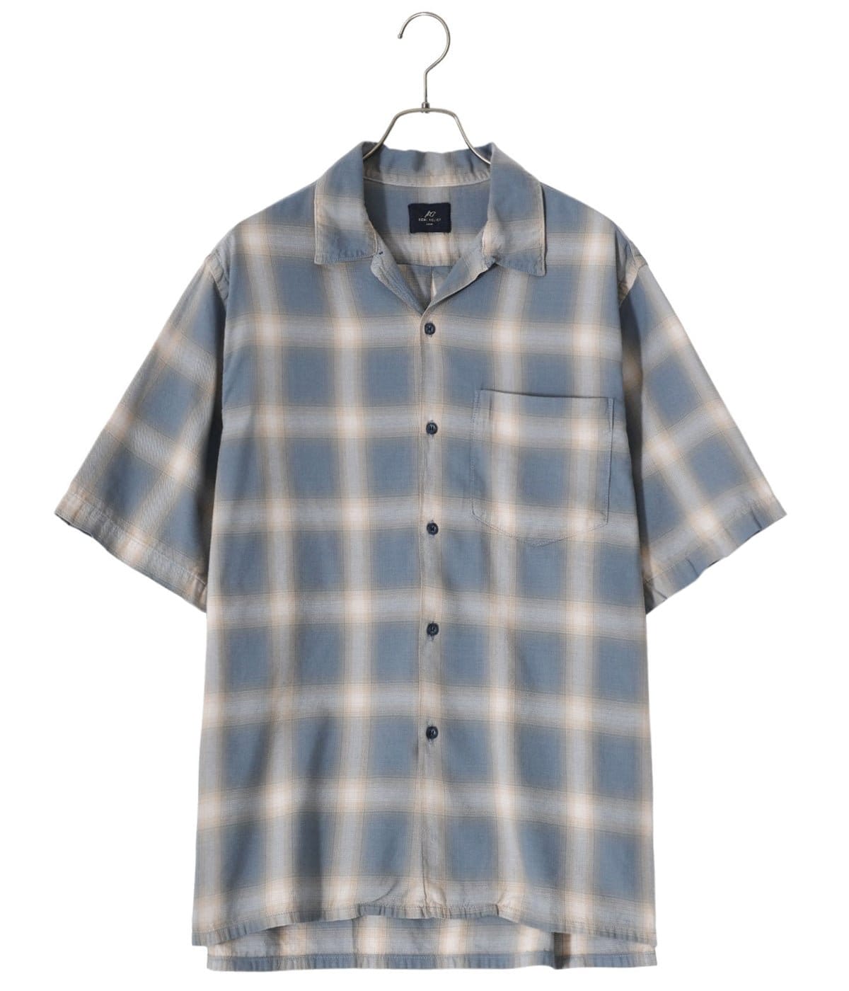 レーヨンチェックSSシャツB | REMI RELIEF NAVY LABEL