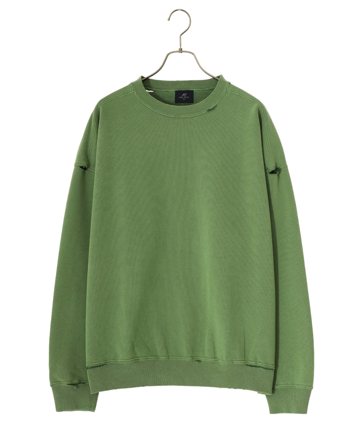 ダブルSP加工裏毛クルー | REMI RELIEF NAVY LABEL(レミレリーフ