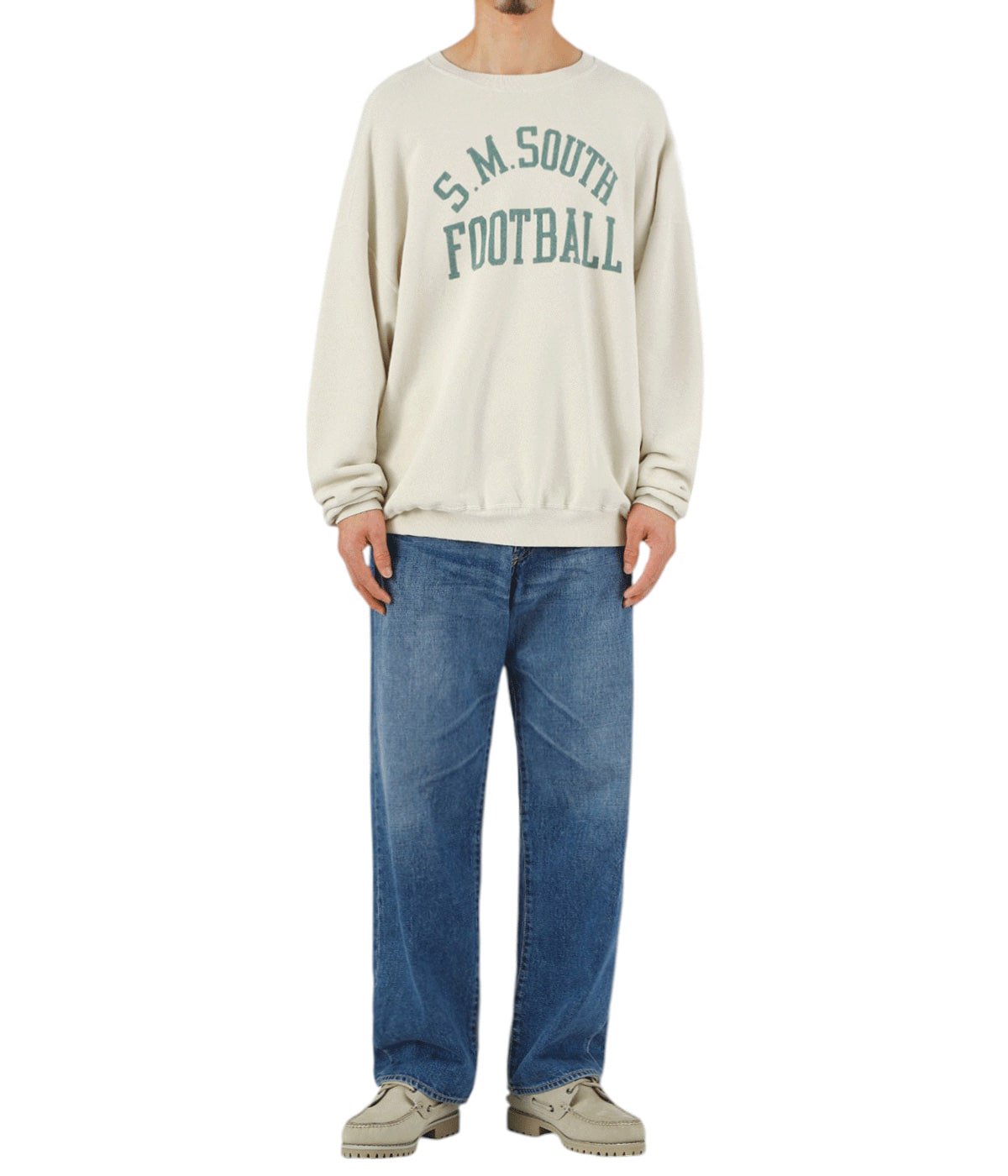 別注 SP加工3飛び裏毛クルー(S.M.SOUTH FOOTBALL) | REMI RELIEF
