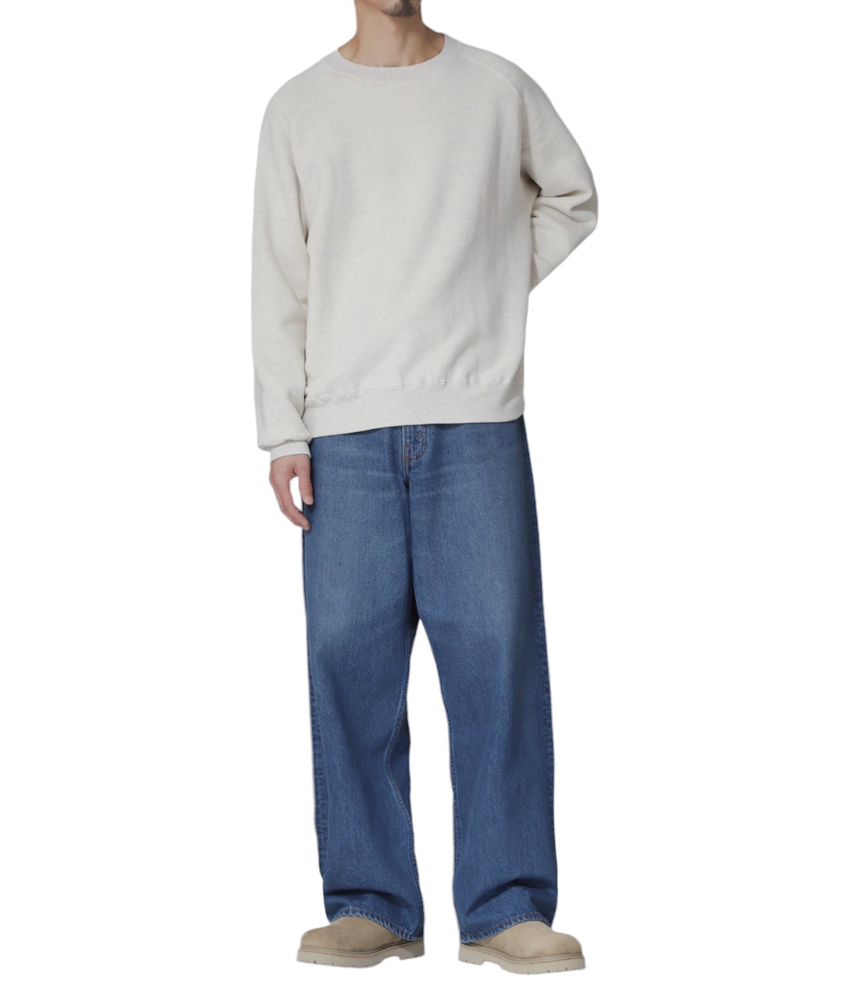 レミレリーフ　ネイビーレーベル　スウェット Mサイズ 起毛裏毛クルー | REMI RELIEF NAVY LABEL(レミレリーフ