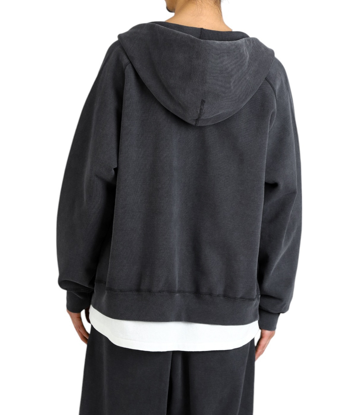 REMI RELIEF RN6003SDHKT black 黒パーカー　サイズL 裏毛ZIPパーカ | REMI RELIEF NAVY LABEL(レミレリーフ ネイビー