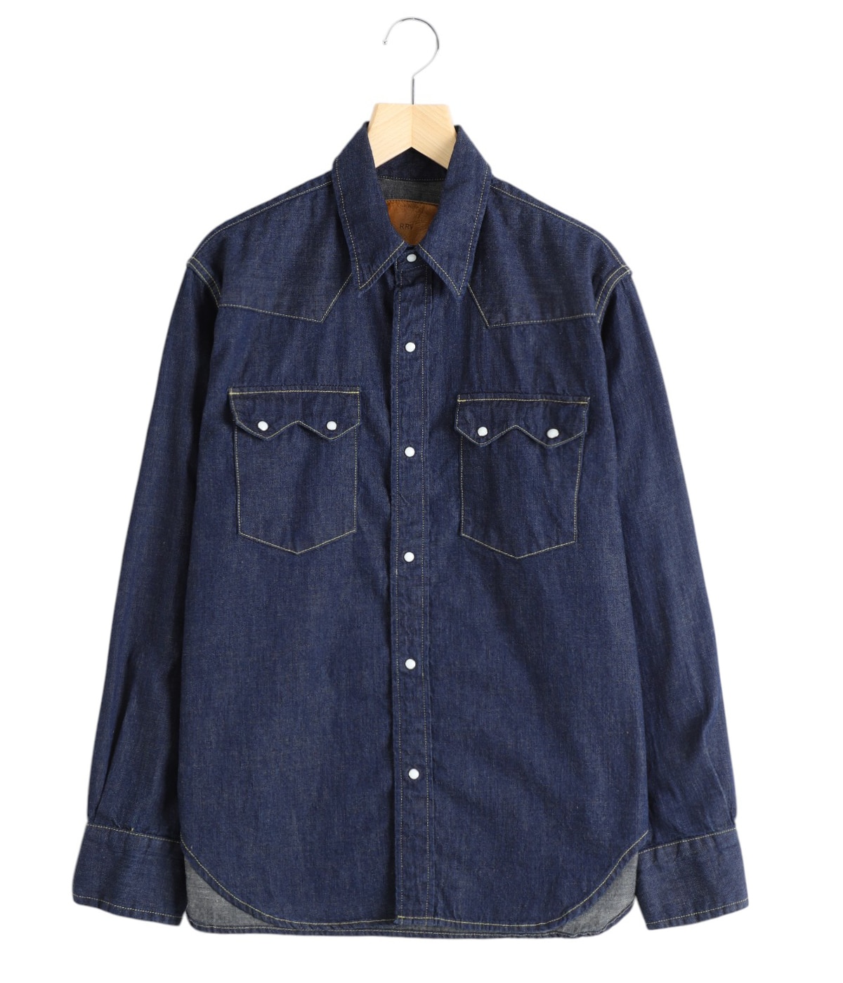 レミレリーフ　デニムショップコート 8.5oz DENIM WESTERNSHIRT（ノコギリ型フラップ） | REMI RELIEF