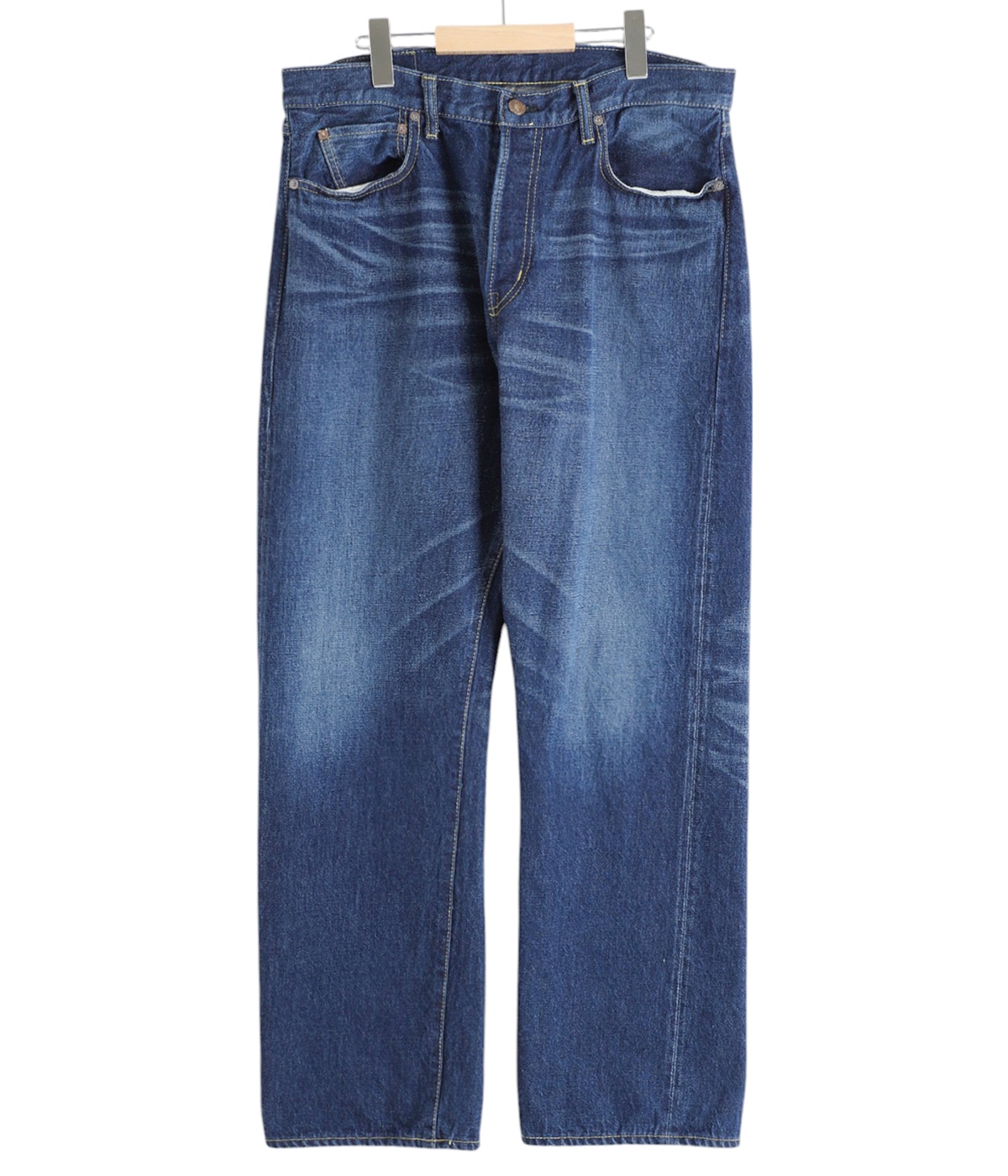 デニム・ジーパン HUECLOSET Curve Flare Denim Pants 25KERO160 2way 裾ボタン変形デニムパンツワイド/テーパード 2way hem