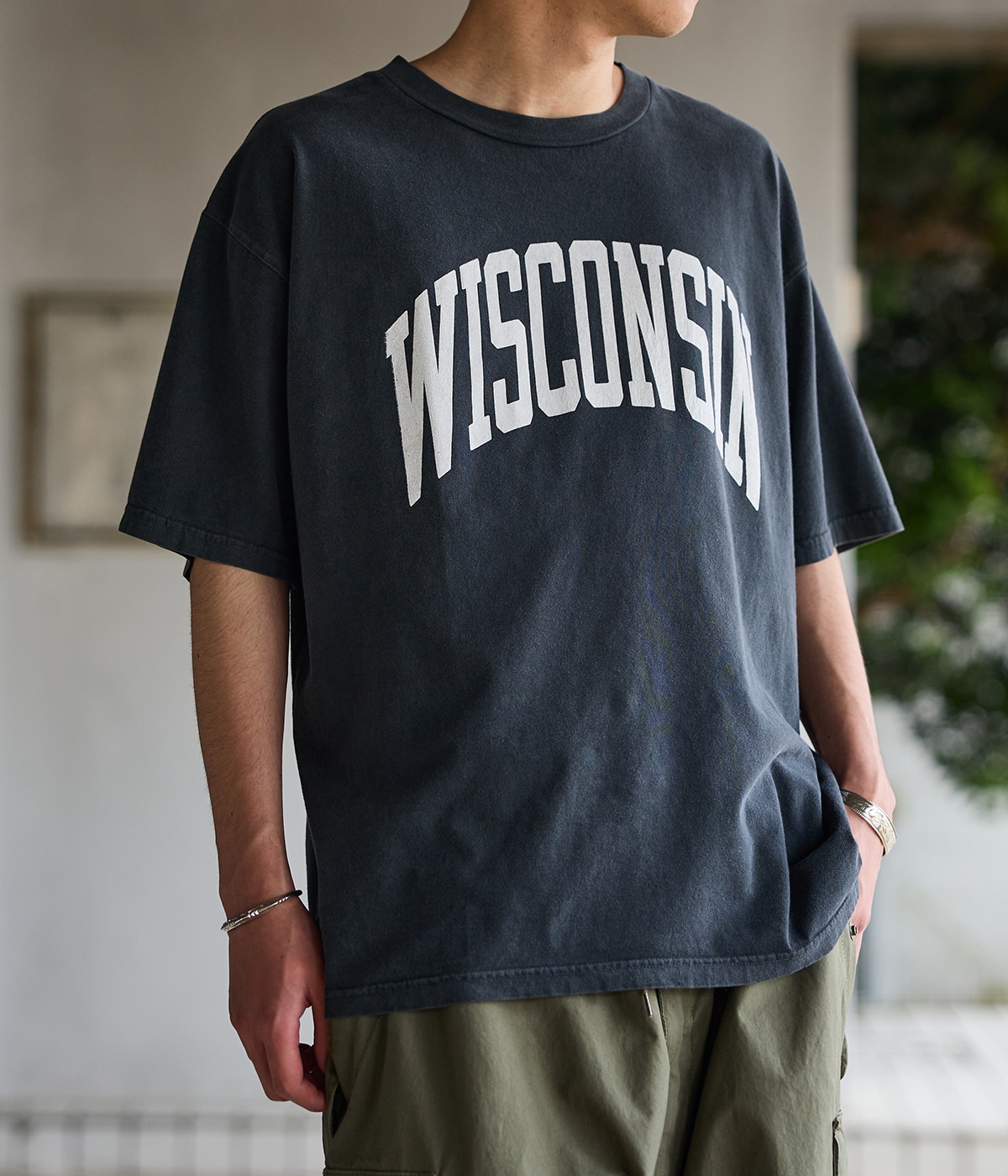 【REMI RELIEF/レミレリーフ】 BE GOOD Tシャツ　ブラック REMI RELIEF｜ビッグTシャツ（BE GOOD）RN28369141 SP加工 日本製