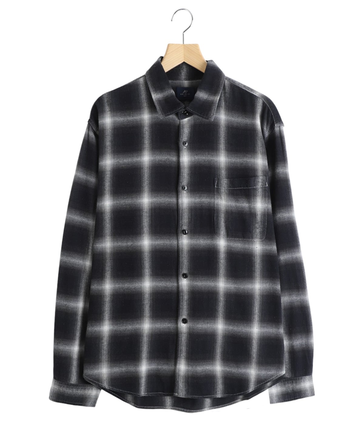 オンブレネルチェックシャツ | REMI RELIEF NAVY LABEL(レミレリーフ