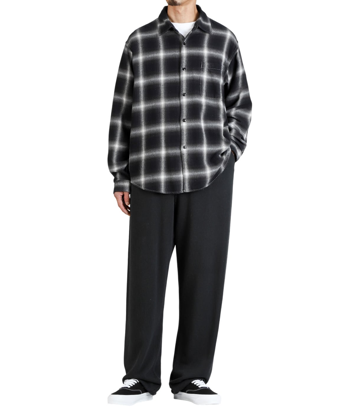 オンブレネルチェックシャツ | REMI RELIEF NAVY LABEL(レミレリーフ