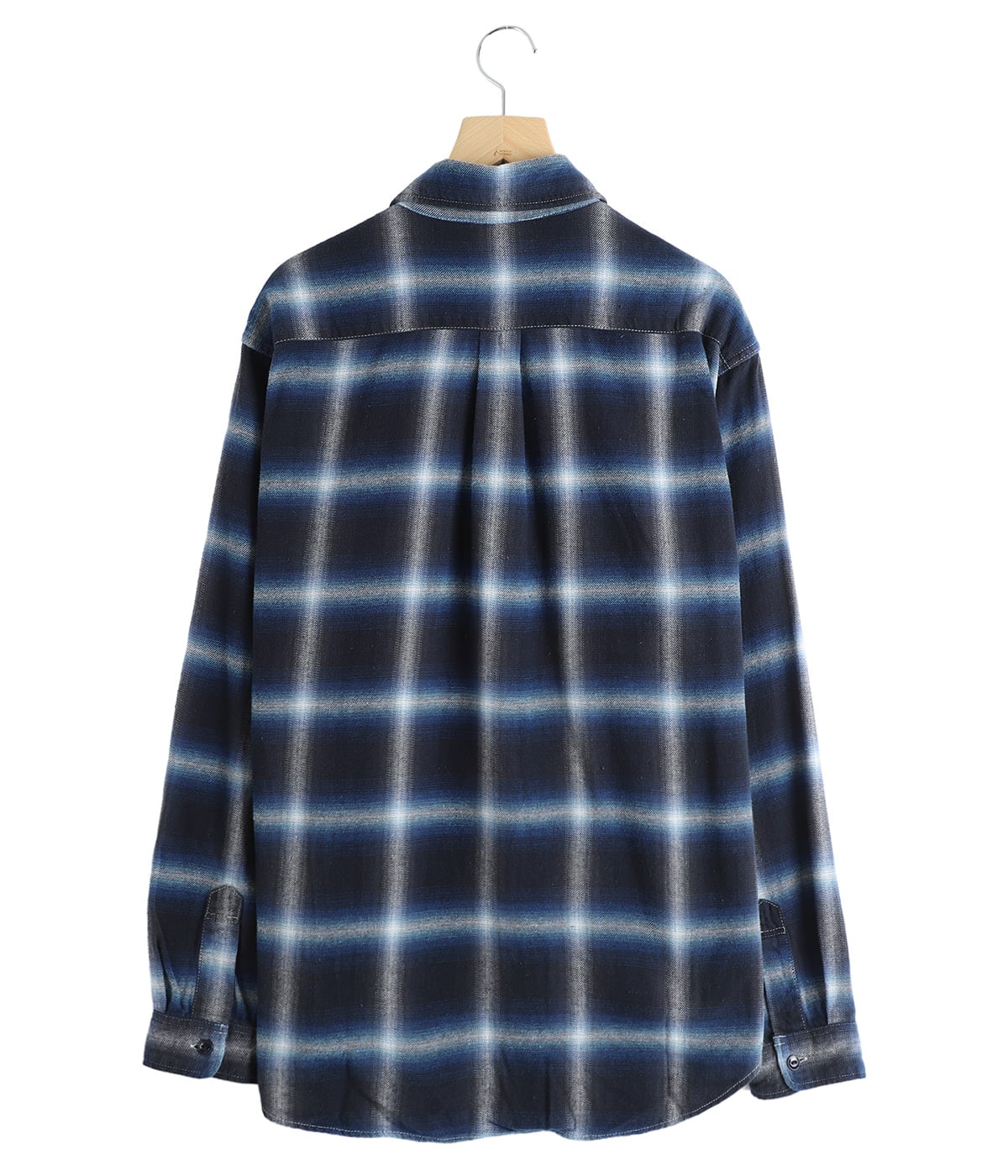 オンブレネルチェックシャツ | REMI RELIEF NAVY LABEL(レミレリーフ
