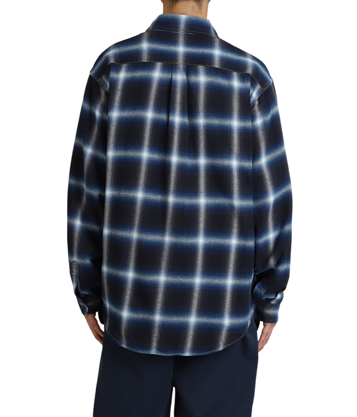 オンブレネルチェックシャツ | REMI RELIEF NAVY LABEL(レミレリーフ