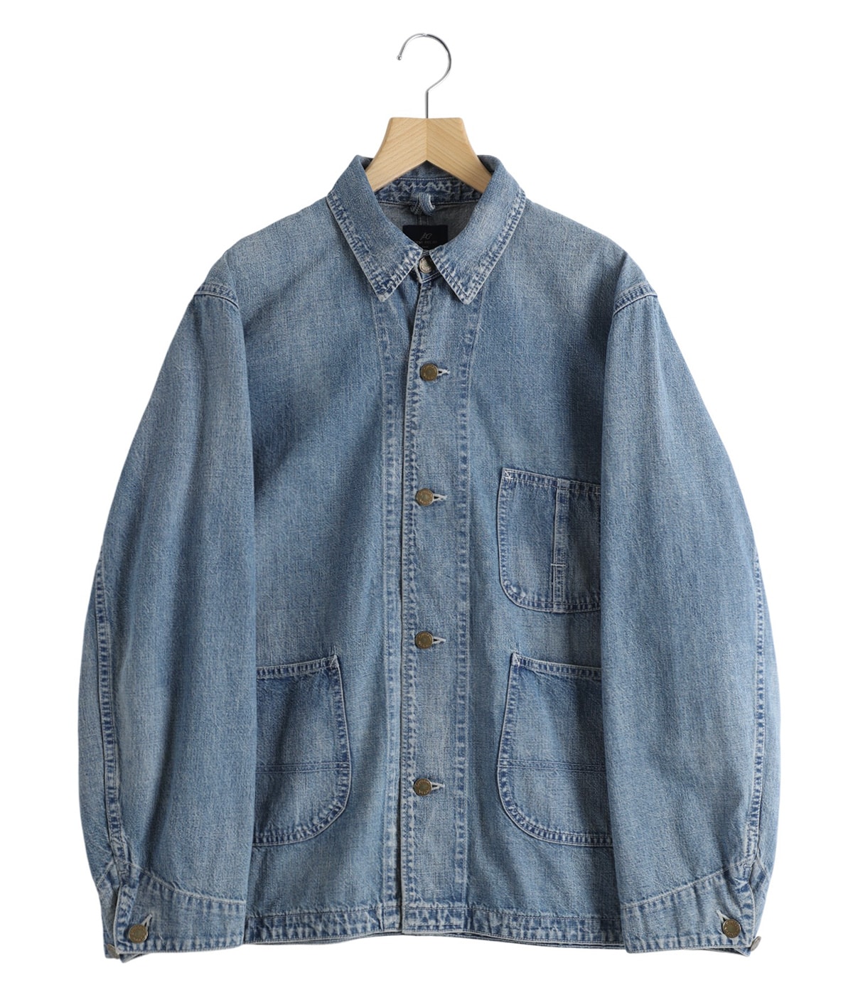 9.5oz ネップDENIMカバーオール | REMI RELIEF NAVY LABEL