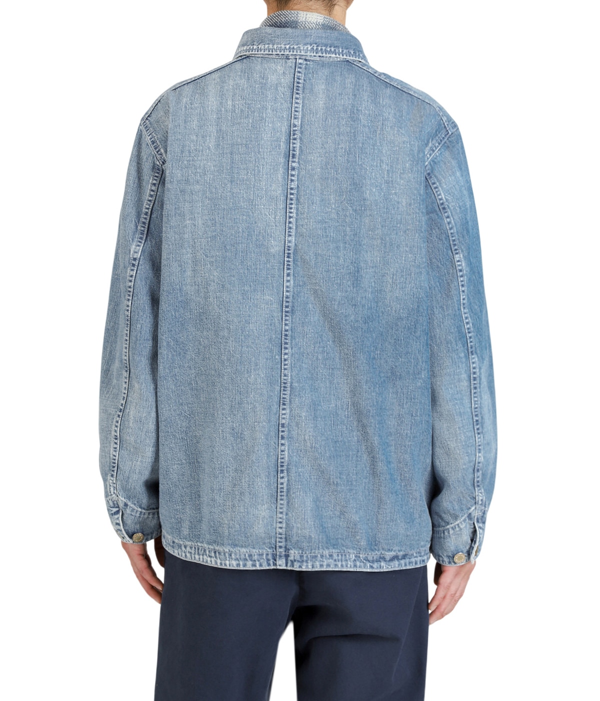 9.5oz ネップDENIMカバーオール | REMI RELIEF NAVY LABEL