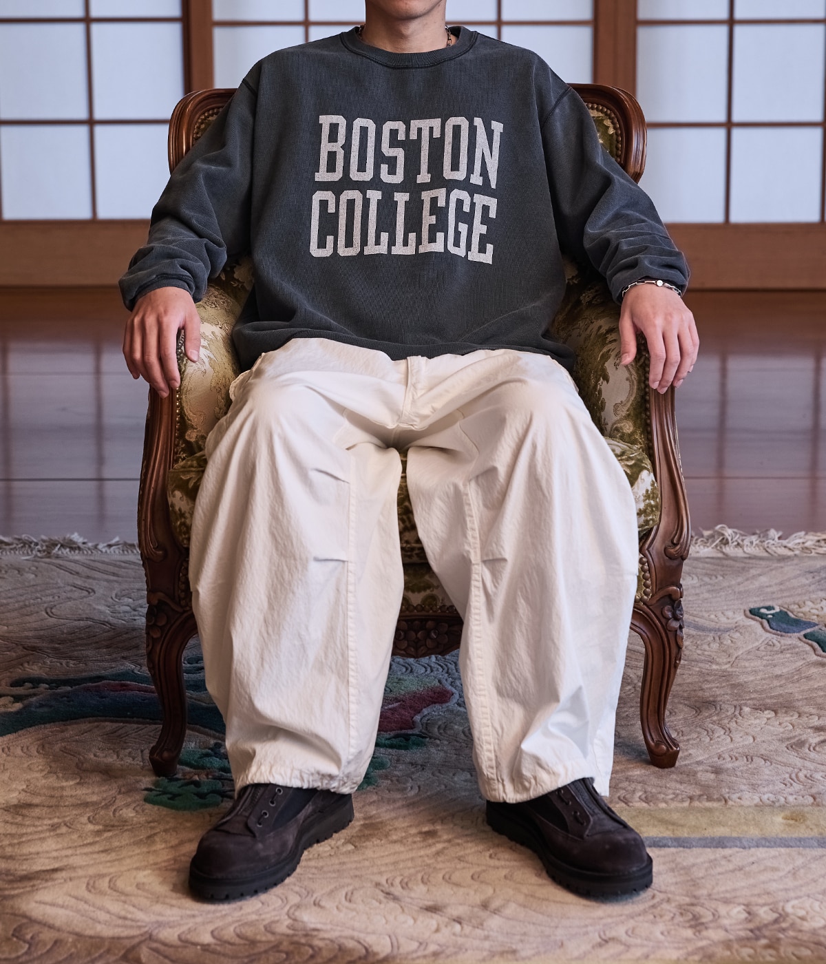 別注 SP加工裏毛クルー(BOSTON COLLEGE) | REMI RELIEF