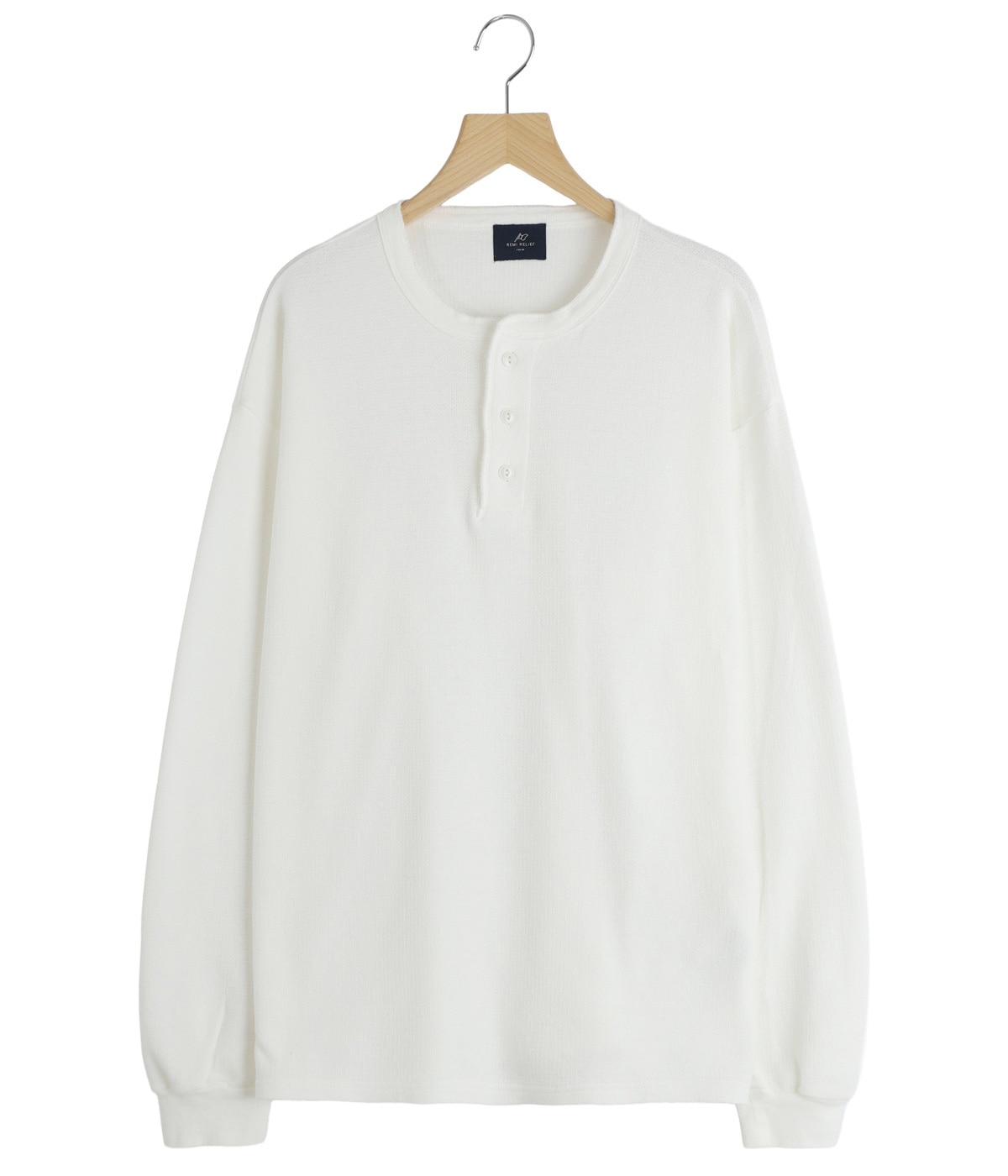WタックヘンリーネックロンT | REMI RELIEF NAVY LABEL(レミレリーフ
