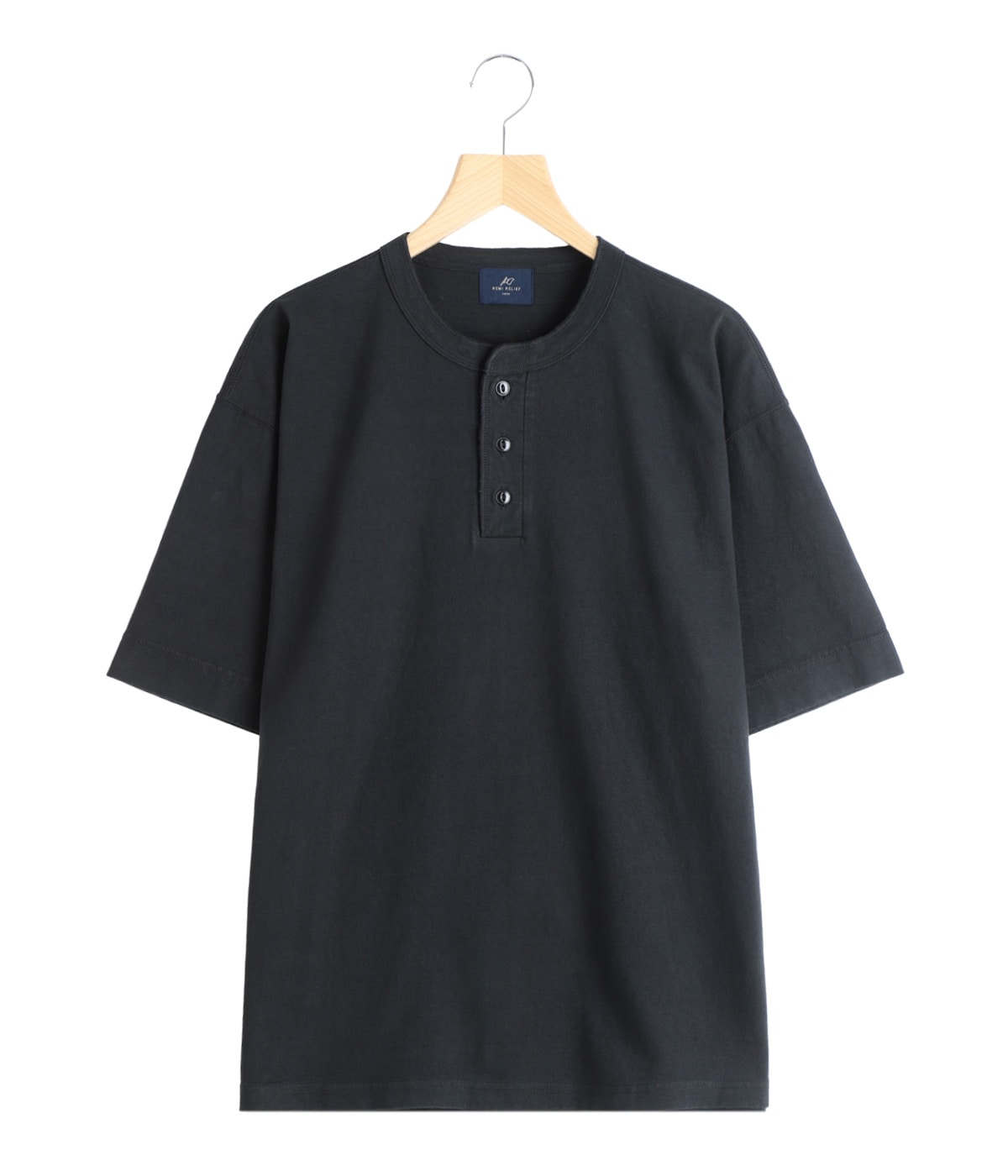16/-天竺ヘンリーTシャツ | REMI RELIEF NAVY LABEL(レミレリーフ