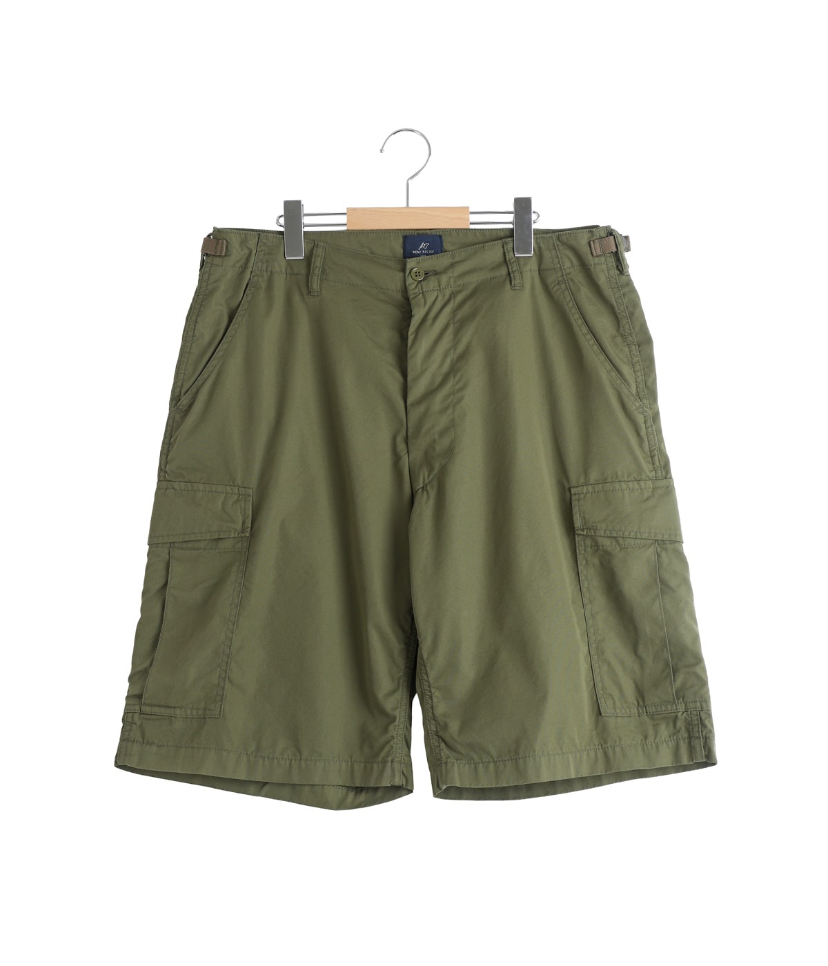 カーゴショートパンツ オリーブ色 カーゴショーツ | REMI RELIEF NAVY LABEL(レミレリーフ ネイビー