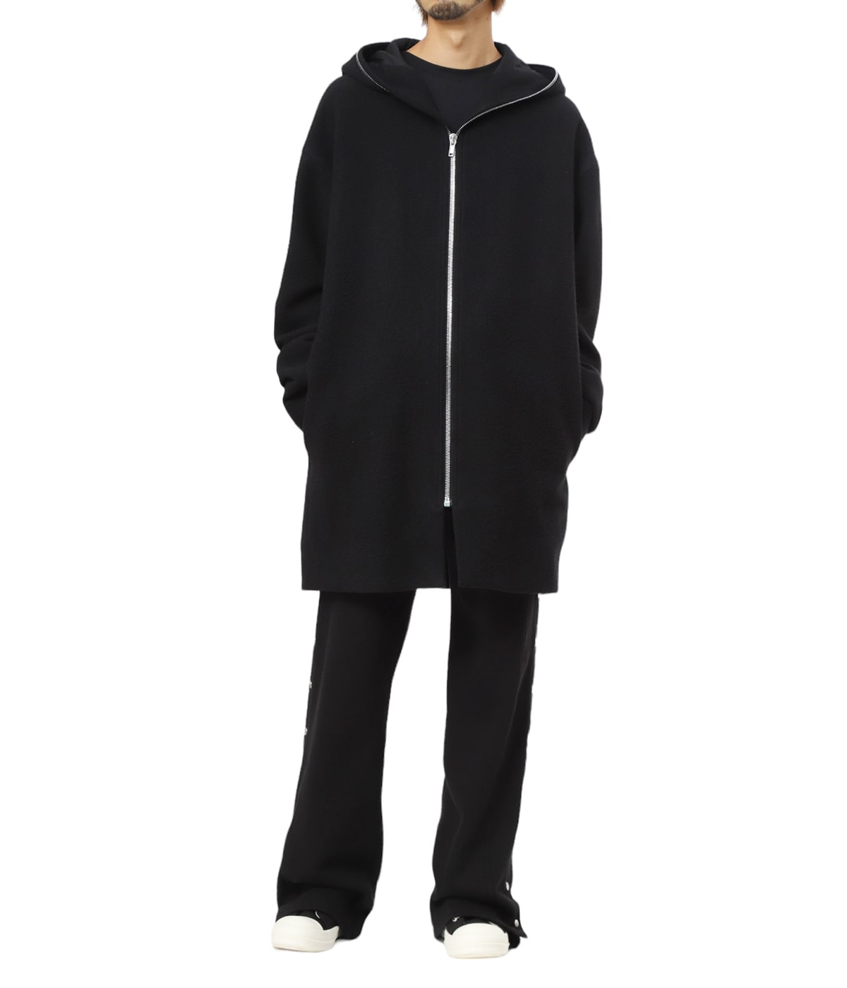 rick owensリックオウエンス　フード付きウールコート　size46 RICK OWENS(リックオウエンス) BAUHAUSバウハウス フィッシュ