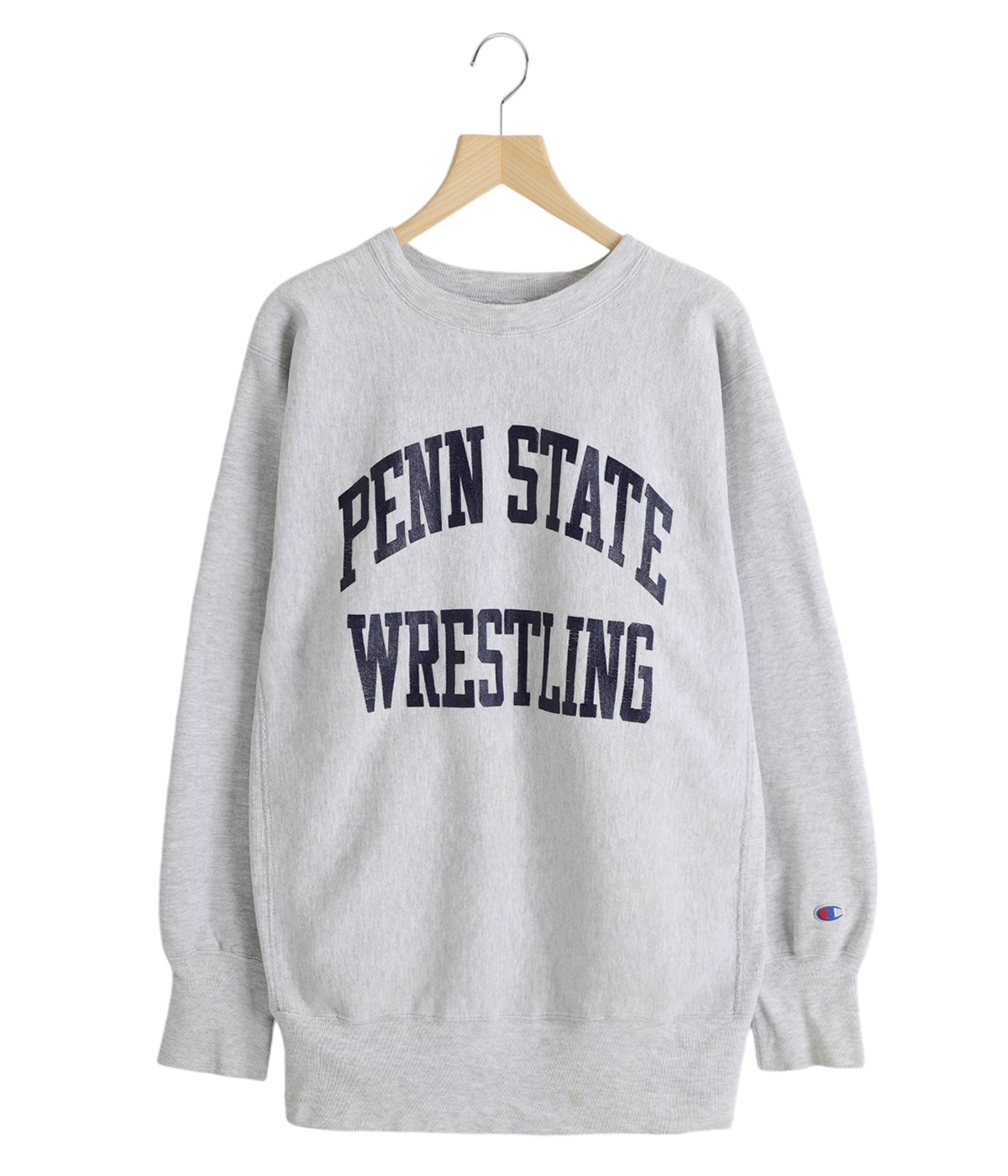 90s USA製 スウェット リバースウィーブ グレー PENN STATE 1990年代 チャンピオン リバースウィーブスウェット 