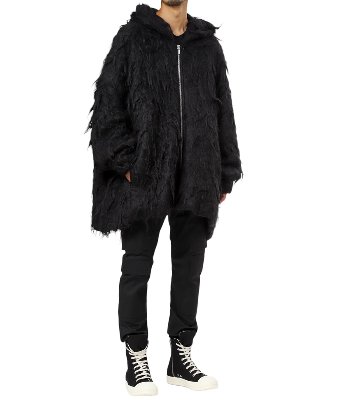 VIP【送料関税込】RICK OWENS WOOL TOP Rick Owens リックオウエンス SS25 JUMBO SL OUTERSHIRT