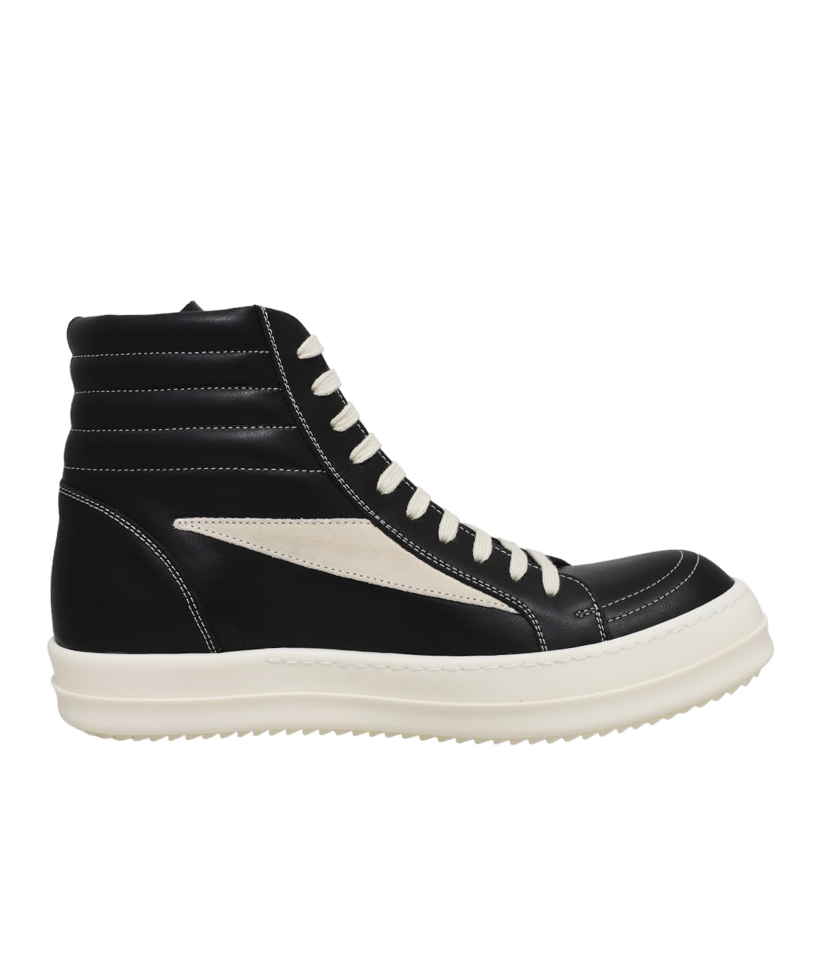 Rick Owens似スニーカー ラモーンズレザーハイカットスニーカー | Rick Owens
