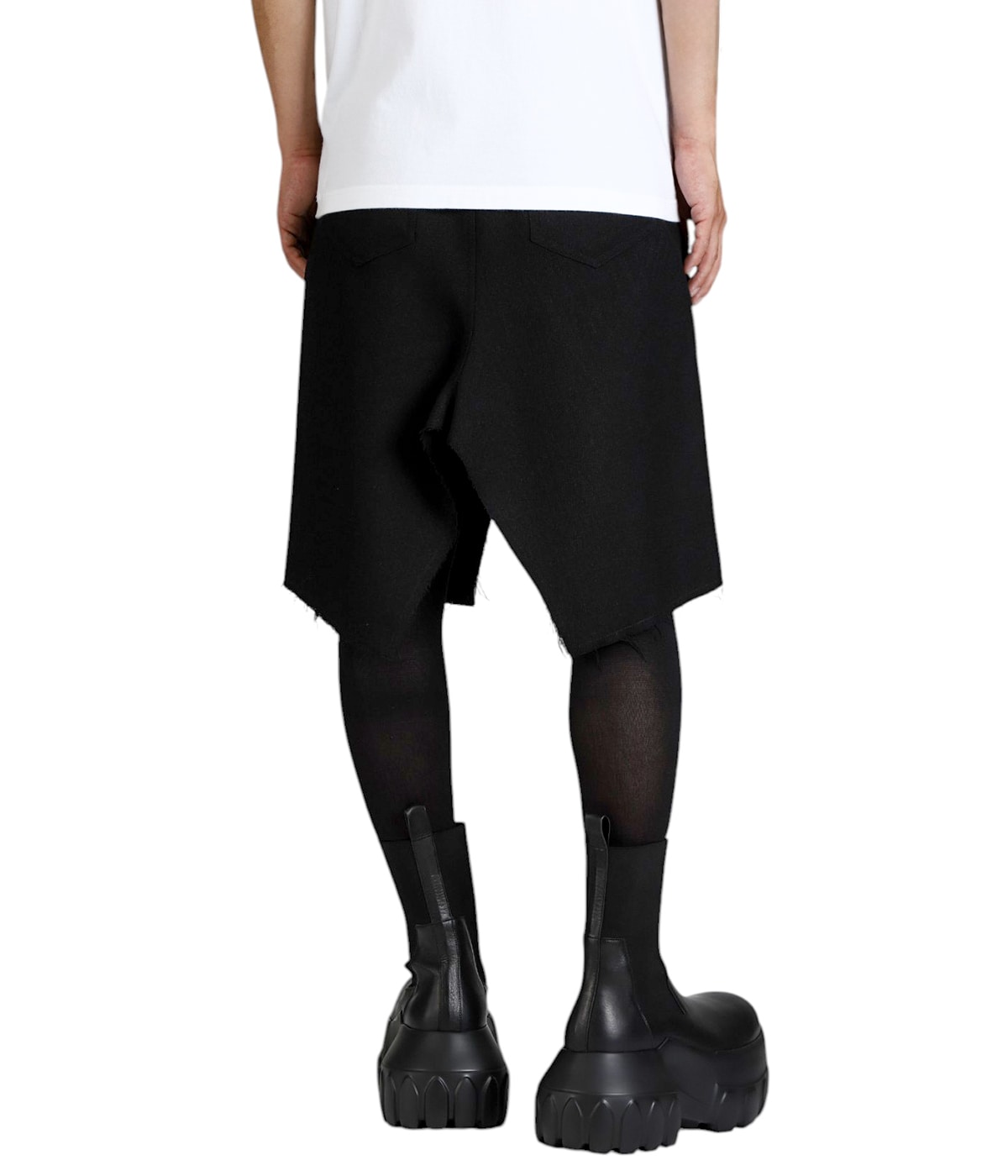 RICK OWENS Slivered スカート フロントスリット ひざ丈 Rick Owens Slivered スカート | ブラック | FARFETCH JP