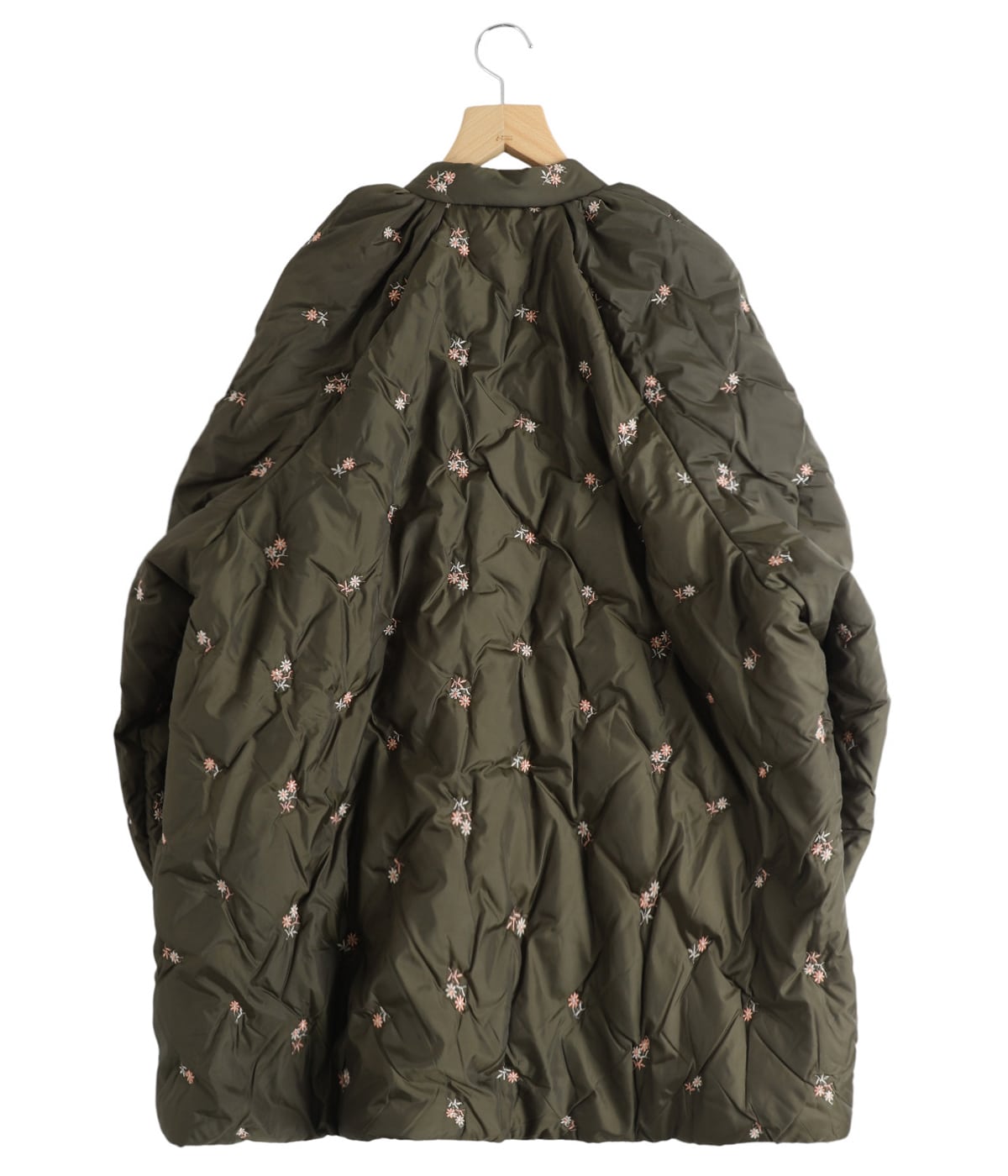 レディース】Padded Coat - Original Floral Pattern Embroidery