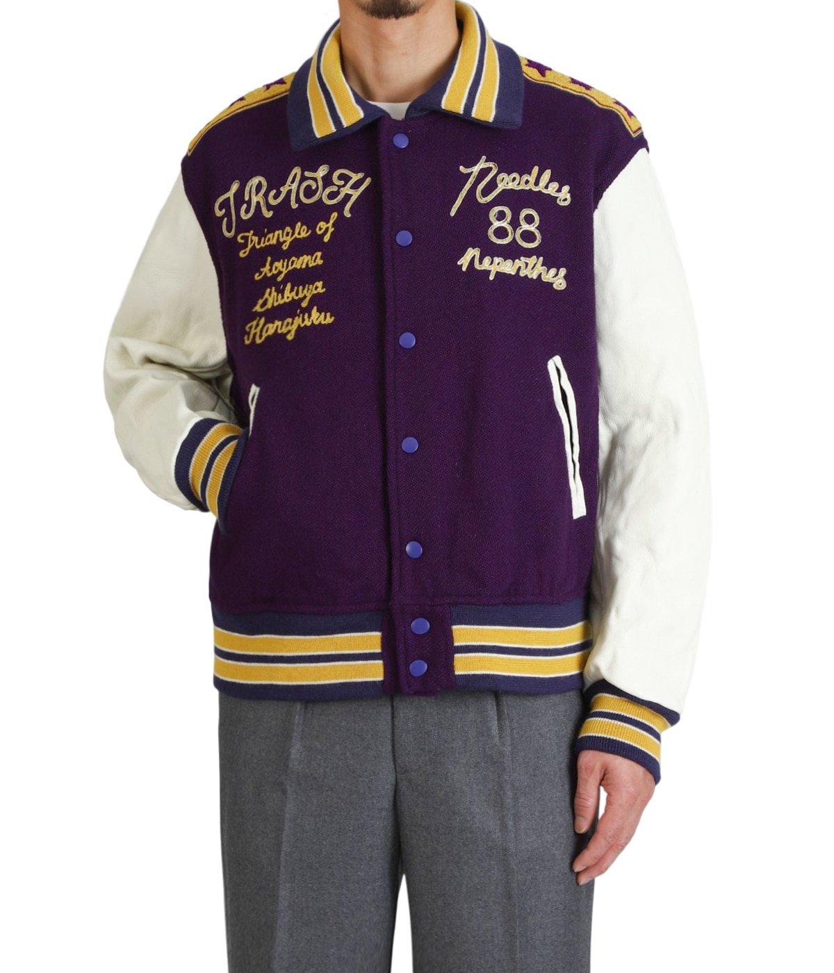 Lettered Jacket - Wool Melton | NEEDLES(ニードルズ) / アウター