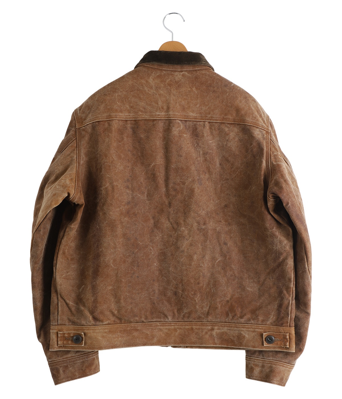 Zipped Work Jacket - Duck Canvas / Kakishibu Paint | NEEDLES