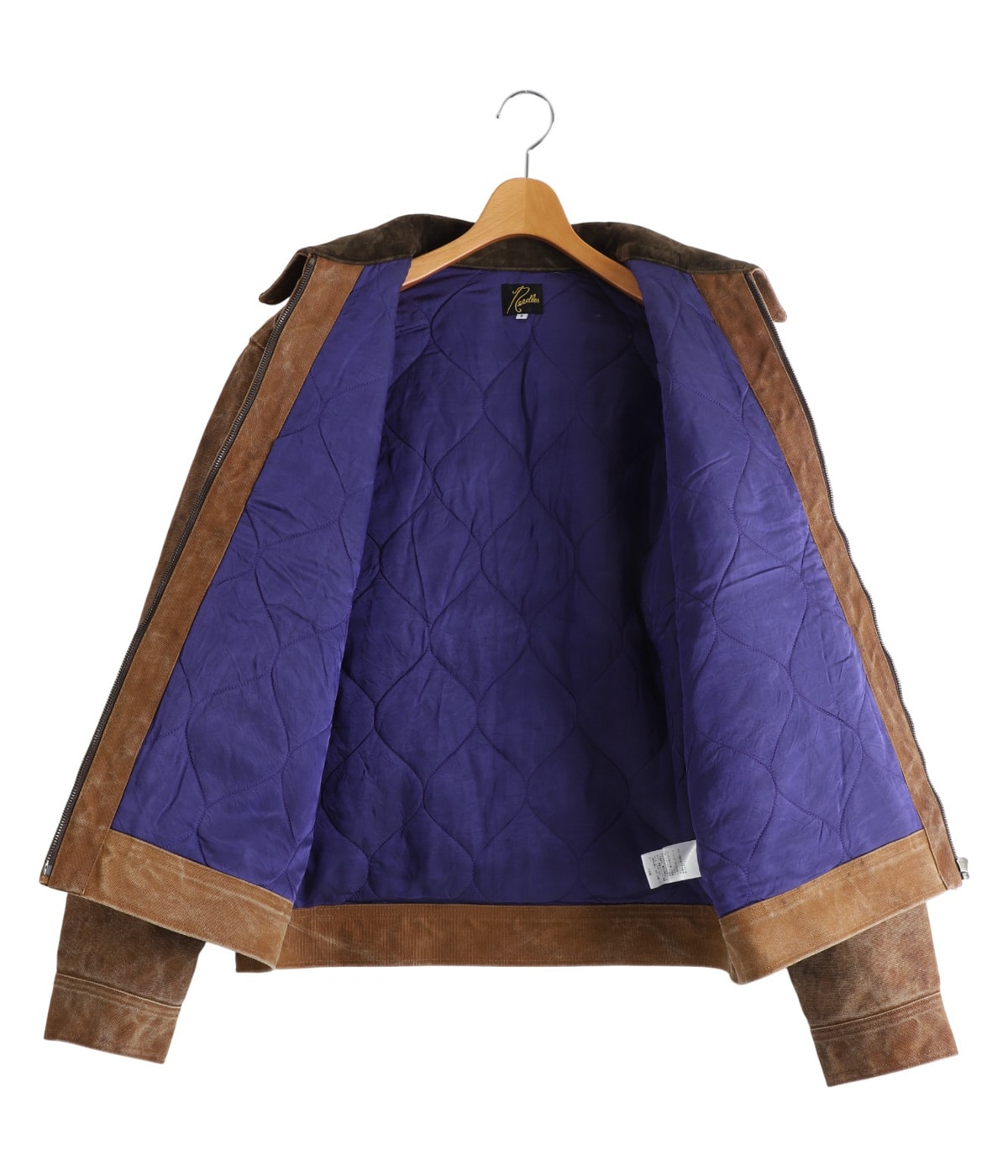 Zipped Work Jacket - Duck Canvas / Kakishibu Paint | NEEDLES