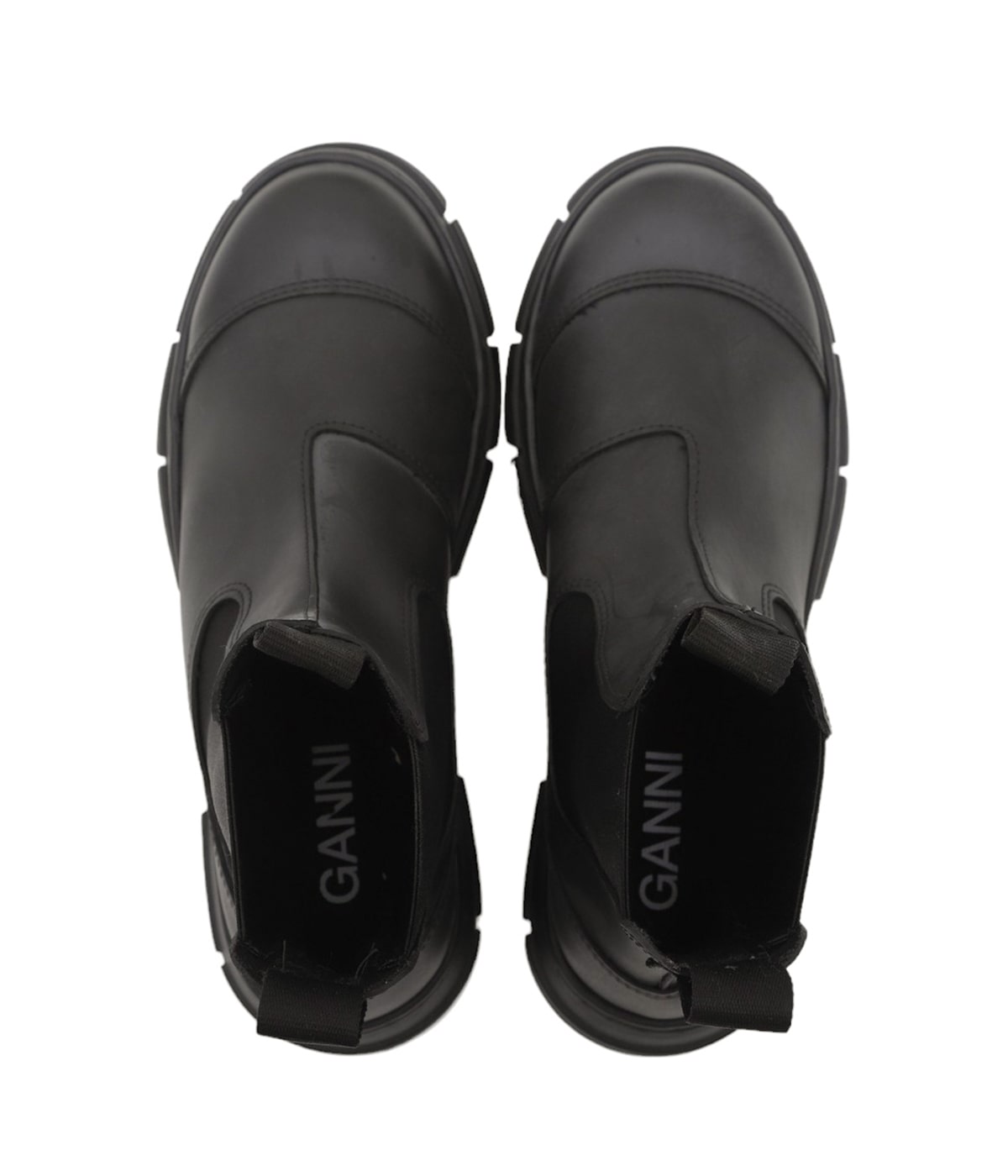 【GANNI】キャンバス アンクルブーツ＊関税/送料込み GANNI ガニー ショートブーツ Recycled Rubber Heeled City Boot