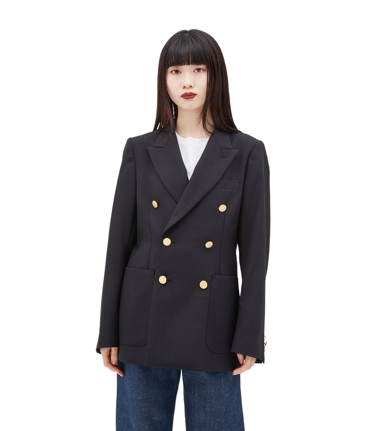 3月限定セール！新品タグ付き　ella select shop ボンディングジレ She's Closet ジャケット テーラードジャケット グレンチェック