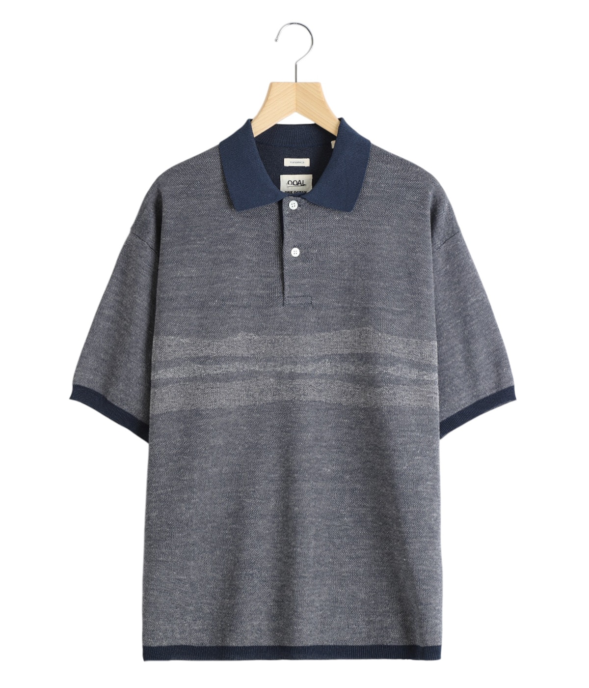 nanamica ナナミカ ストライプ ポロ セーター M 半袖 ポロシャツ nanamica (ナナミカ) Stripe Polo Sweater / ストライプポロセーター