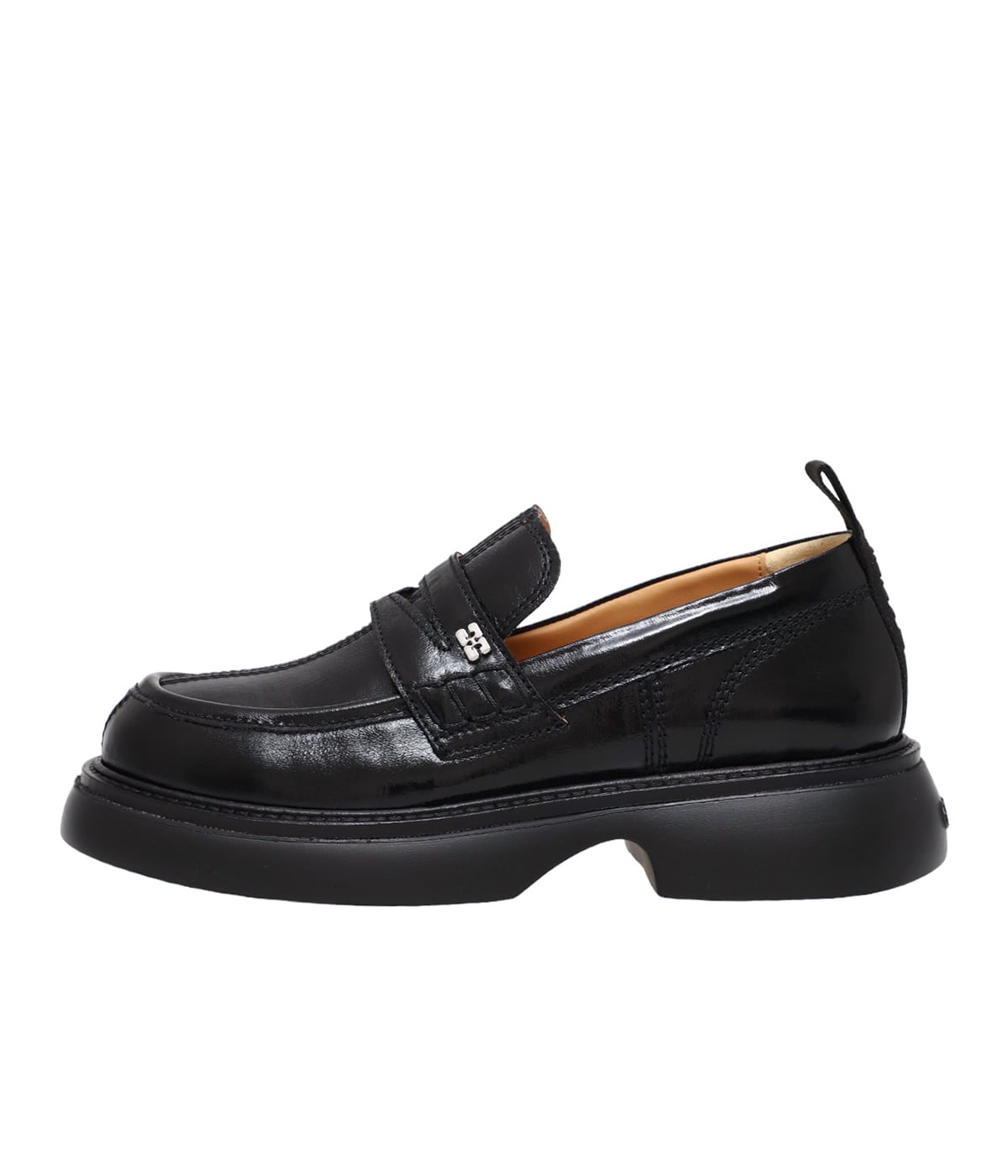 【関税込み】GANNI ブラック Everyday ローファー レディース】Everyday Loafer Naplack | GANNI(ガニー