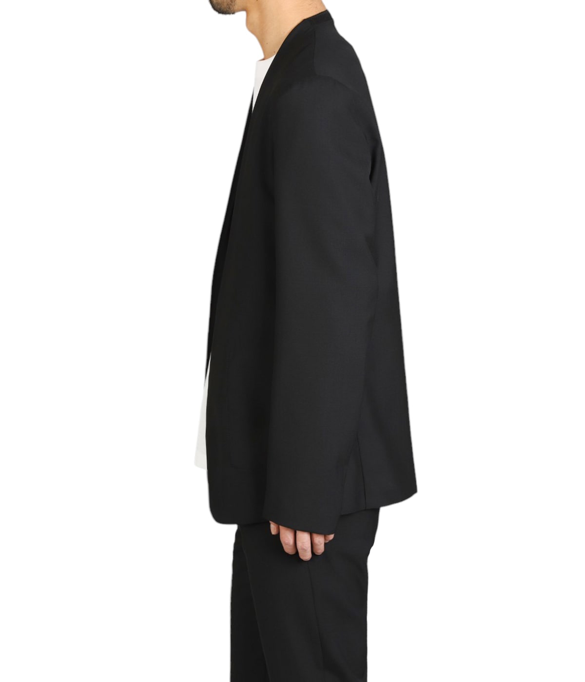 Maison Margiela ノーカラージャケット サイズ46 ブラック Maison Margiela - ノーカラージャケット Black | River