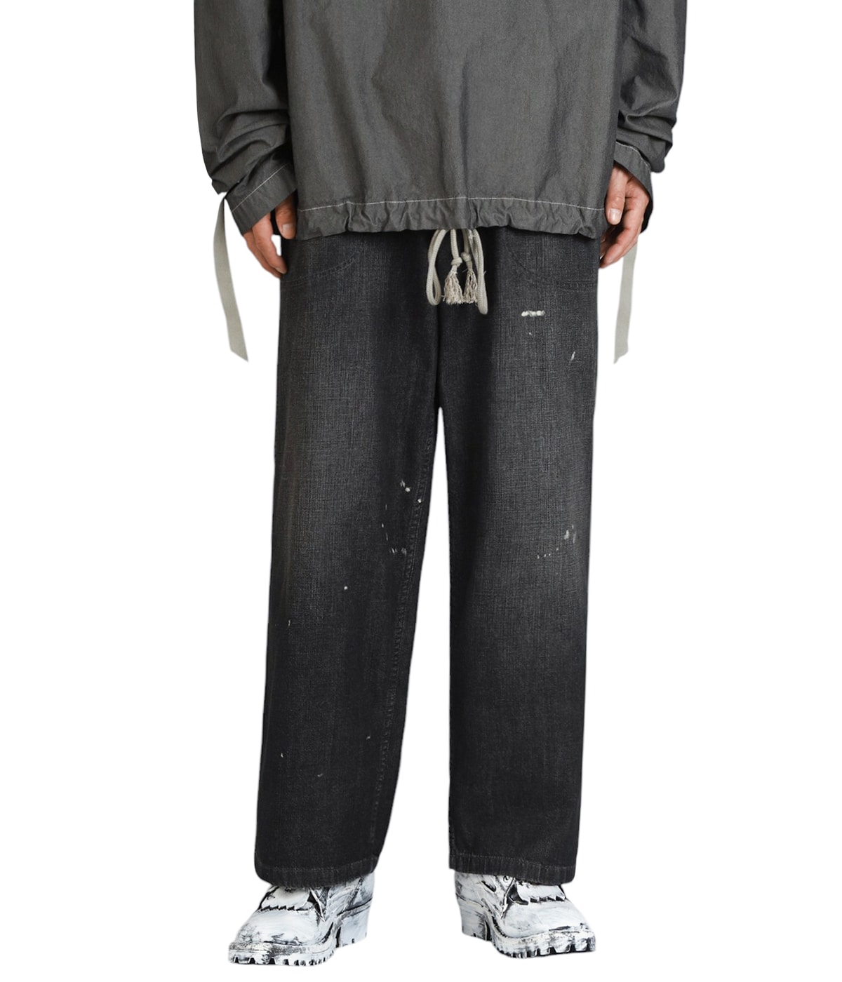 マルジェラ　ブラックパンツ Maison Margiela メゾンマルジェラ スリム コットンストレッチ
