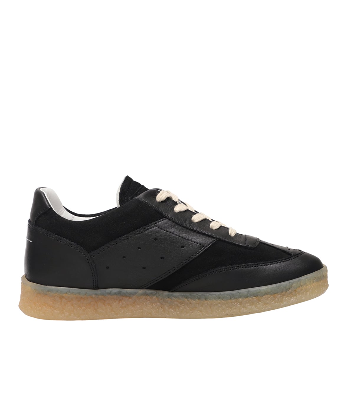 【ほぼ新品】MM6 メゾンマルジェラ　レースアップスニーカー　黒　サイズ42 レディース】SNEAKERS | MM6 Maison Margiela(エムエムシックス