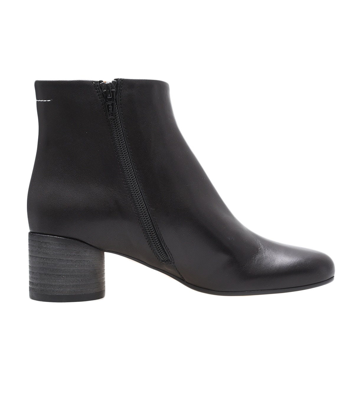 レディース】レザー 6ロゴ ヒールブーツ | MM6 Maison Margiela