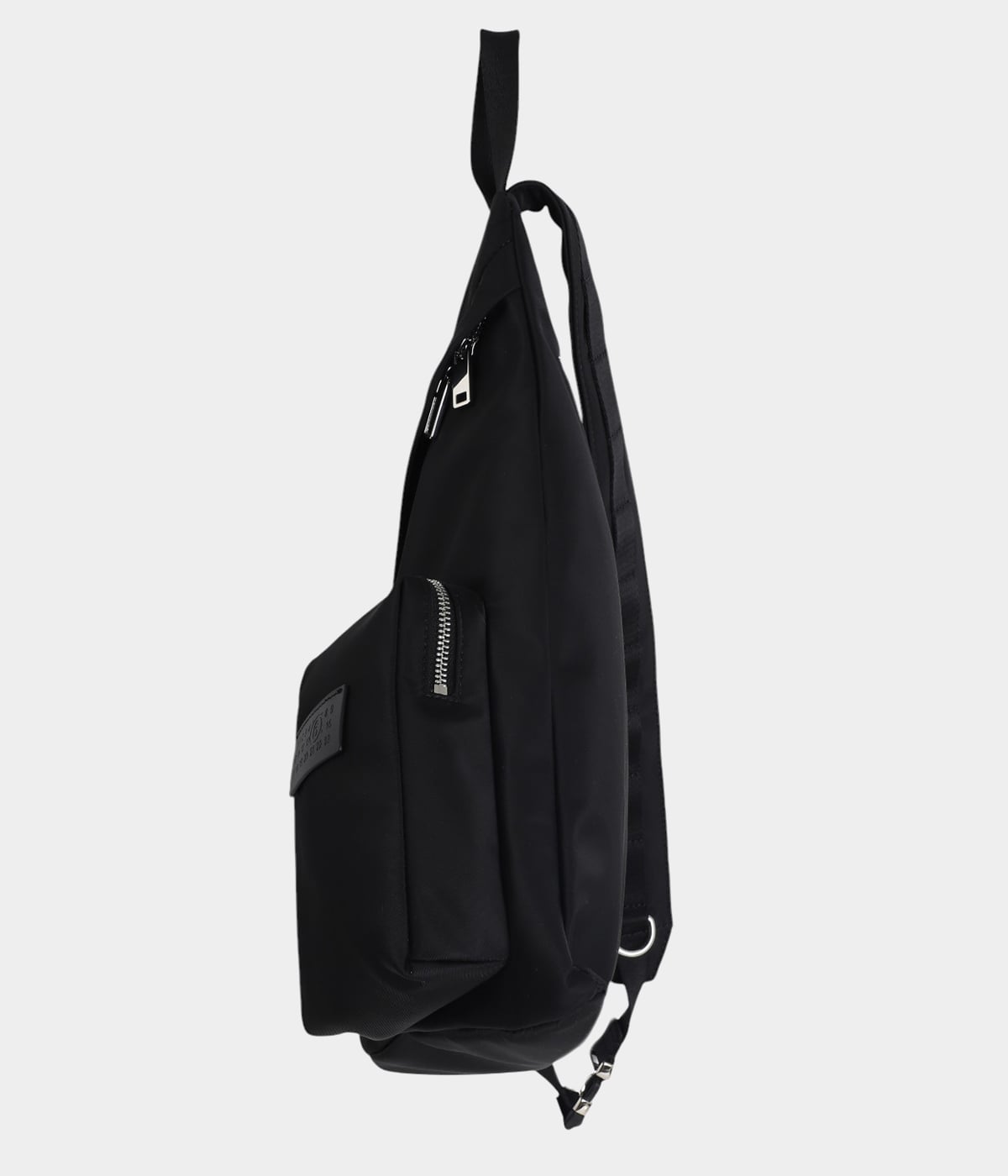 即日発送 Maison Margiela MM6 ナイロン スリングバッグ黒 MM6 【エムエムシックス】 「ジャパニーズ」ポケットナイロン