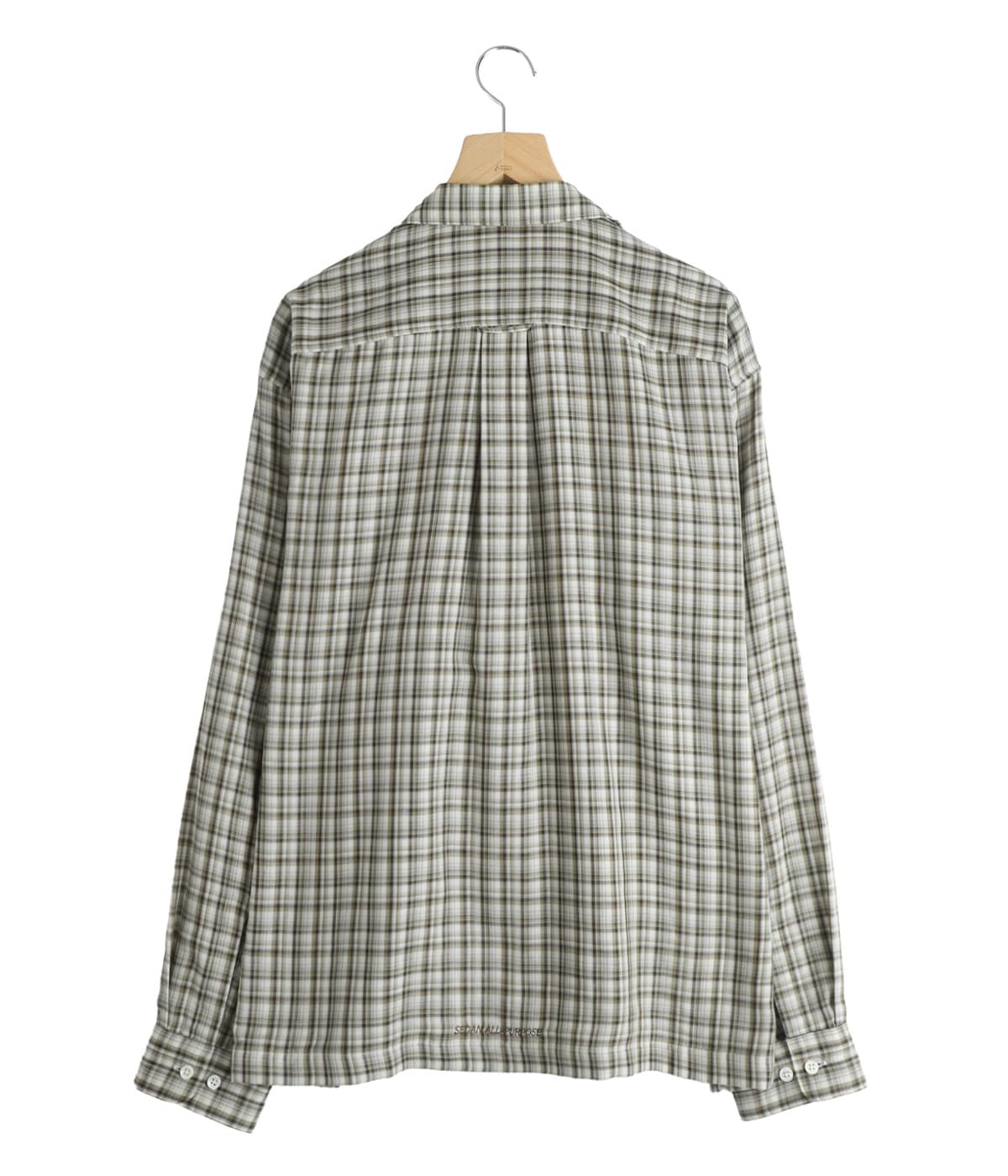 Double Gauze Plaid Open Collar Shirt | SEDAN ALL-PURPOSE(セダン