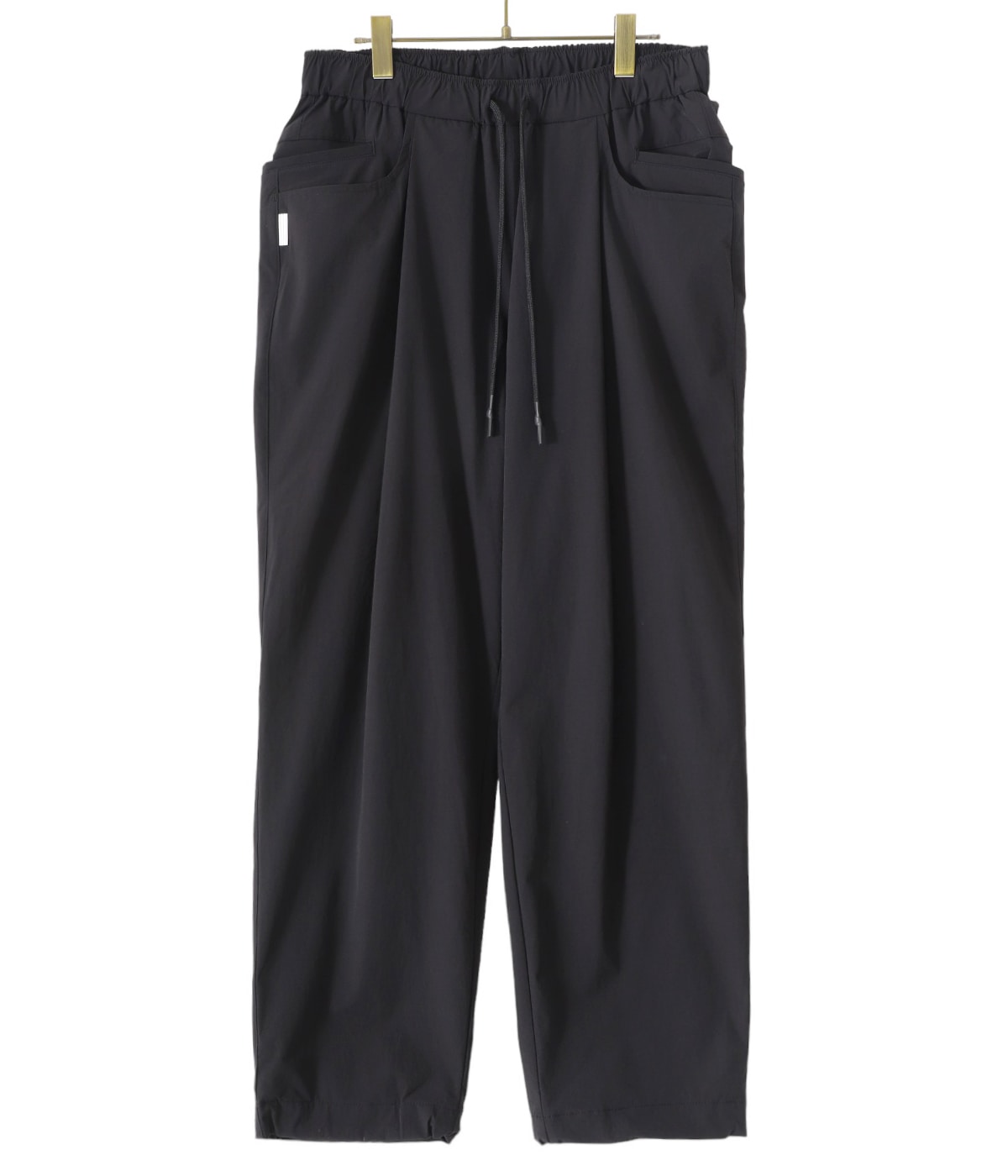 パンツ SEESEE WIDE TAPERED EASY PANTS BLACK L SEE SEE PACKABLE WIDE TAPERED EASY PANTS ワイド テーパード