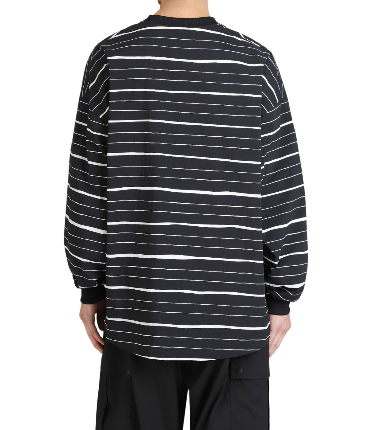 トップス S.F.C SUPER BIG MIX STRIPE LS NYLON TEE Super Big Mix Stripe LS Nylon Tee(L(MEN) Black/ブラック): S.F.C
