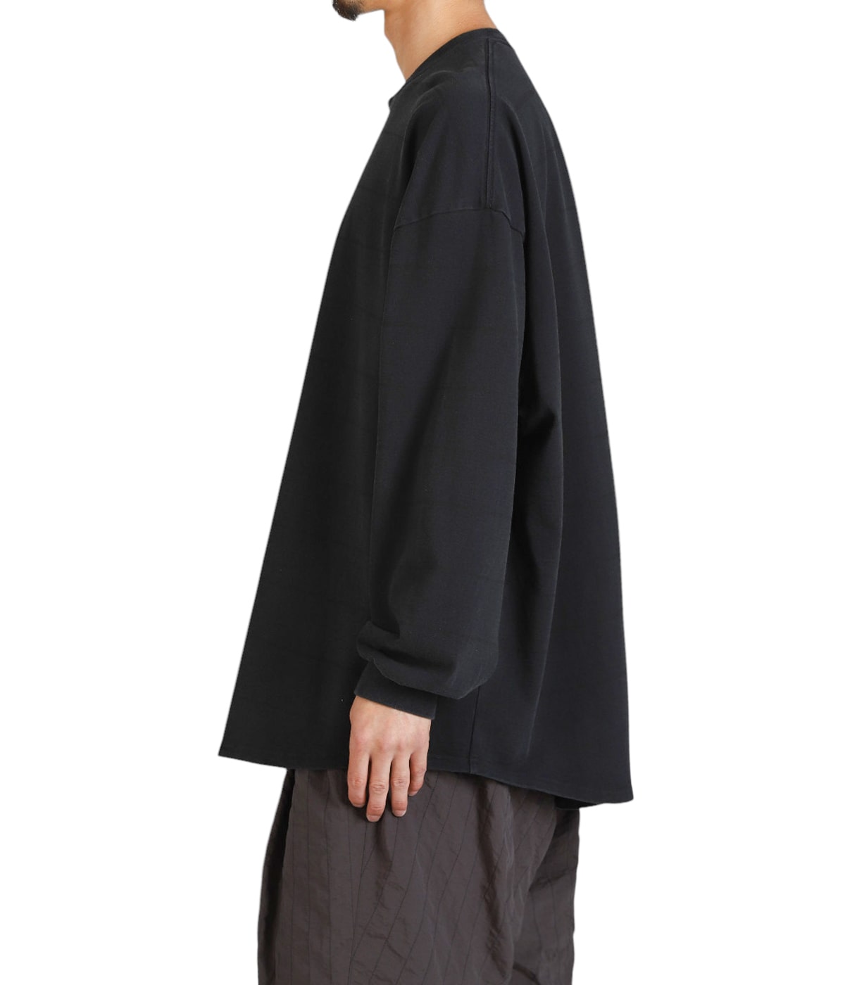 SIDE STRIPE SUPER BIG LS TEE (DISCHARGED) | S.F.C(エス