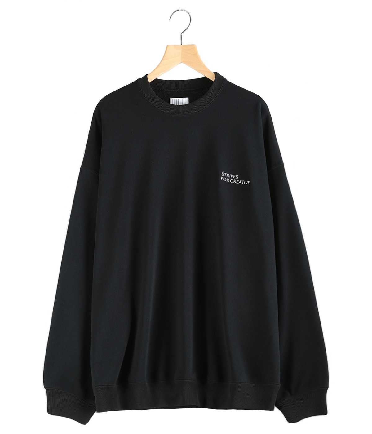 STRIPES FOR CREATIVE BASIC FLEECE XL 黒 Stripes For Creative (S.F.C) - ストライプ フォー