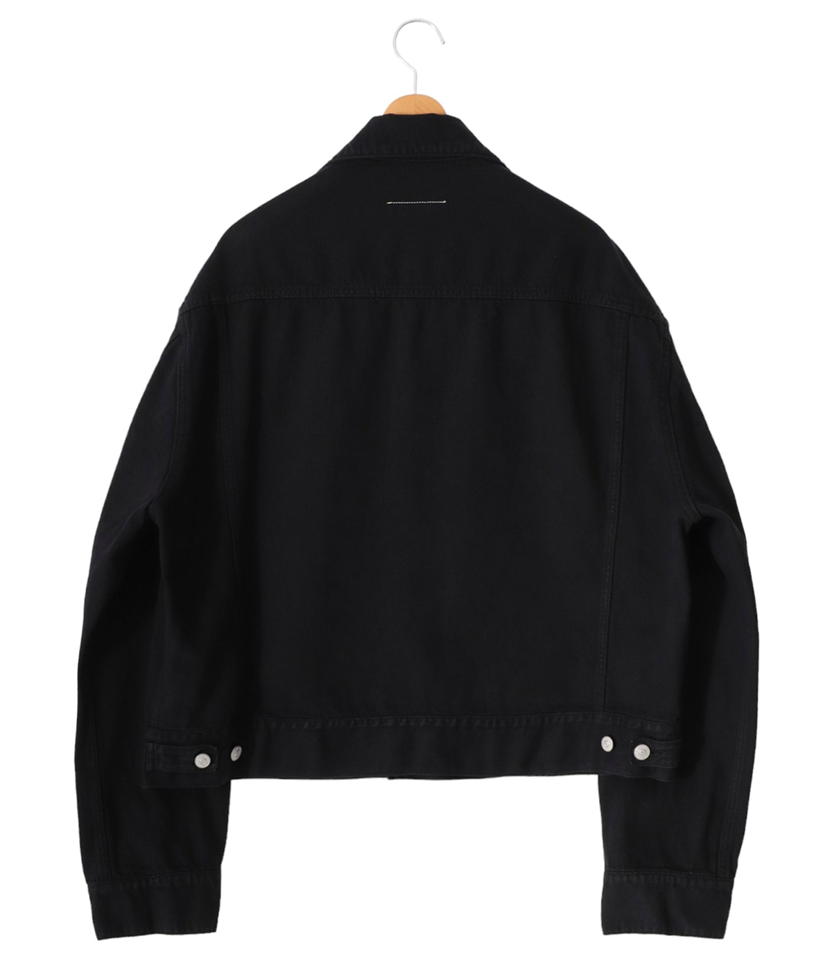 MM6 Maison Margiela】 ブラック デニムジャケット　新品未使用 MM6 Maison Margiela ジップディテール デニムジャケット