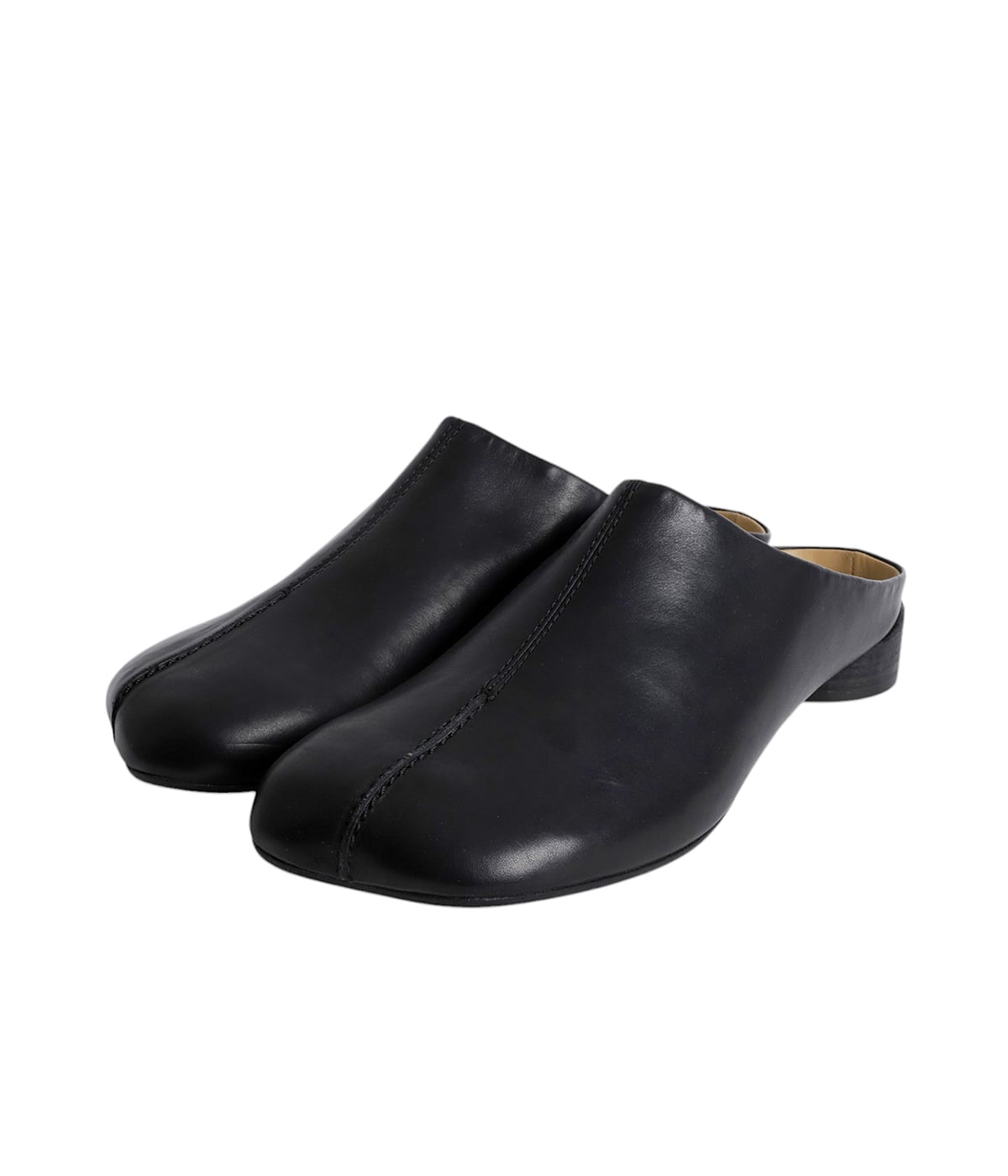 【MM6】エムエムシックス レザー スリッパ ブラック SLIPPER | MM6 Maison Margiela(エムエムシックス メゾン
