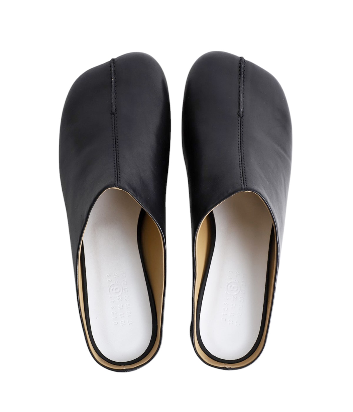 【MM6】エムエムシックス レザー スリッパ ブラック MM6MaisonMargiela (エムエムシックスメゾンマルジェラ) 2024SS