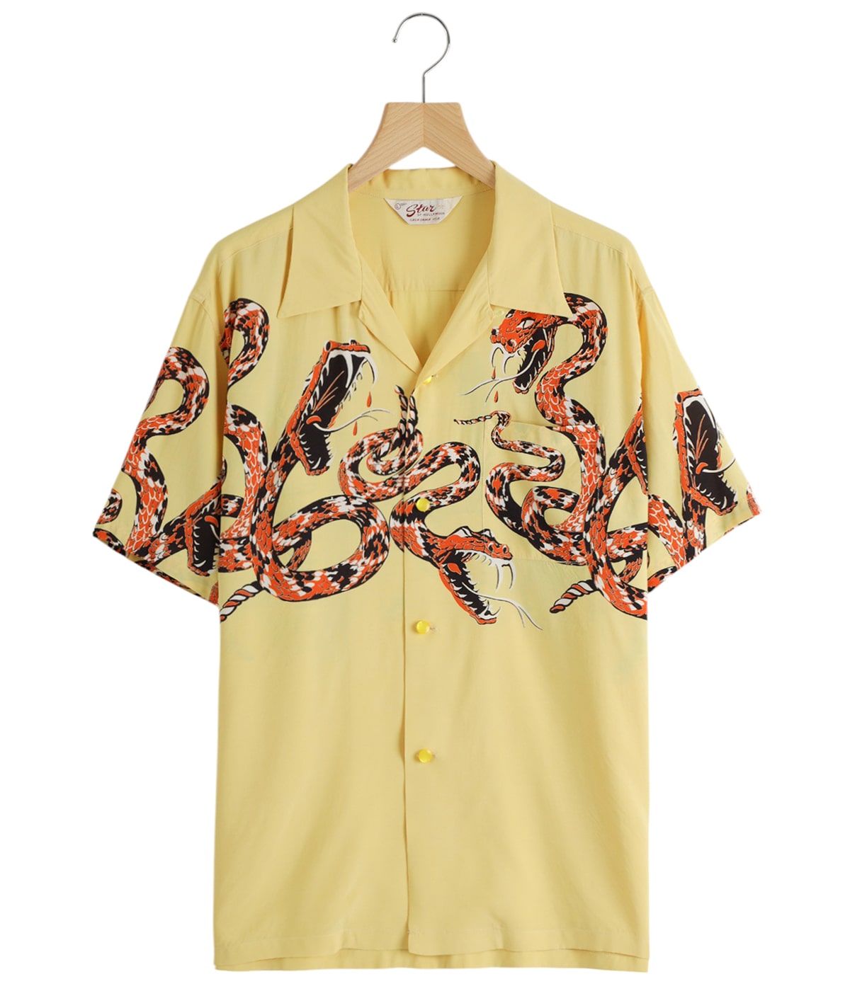 “RATTLE SNAKE” HIGH DENSITY RAYON S/S OPEN SHIRT