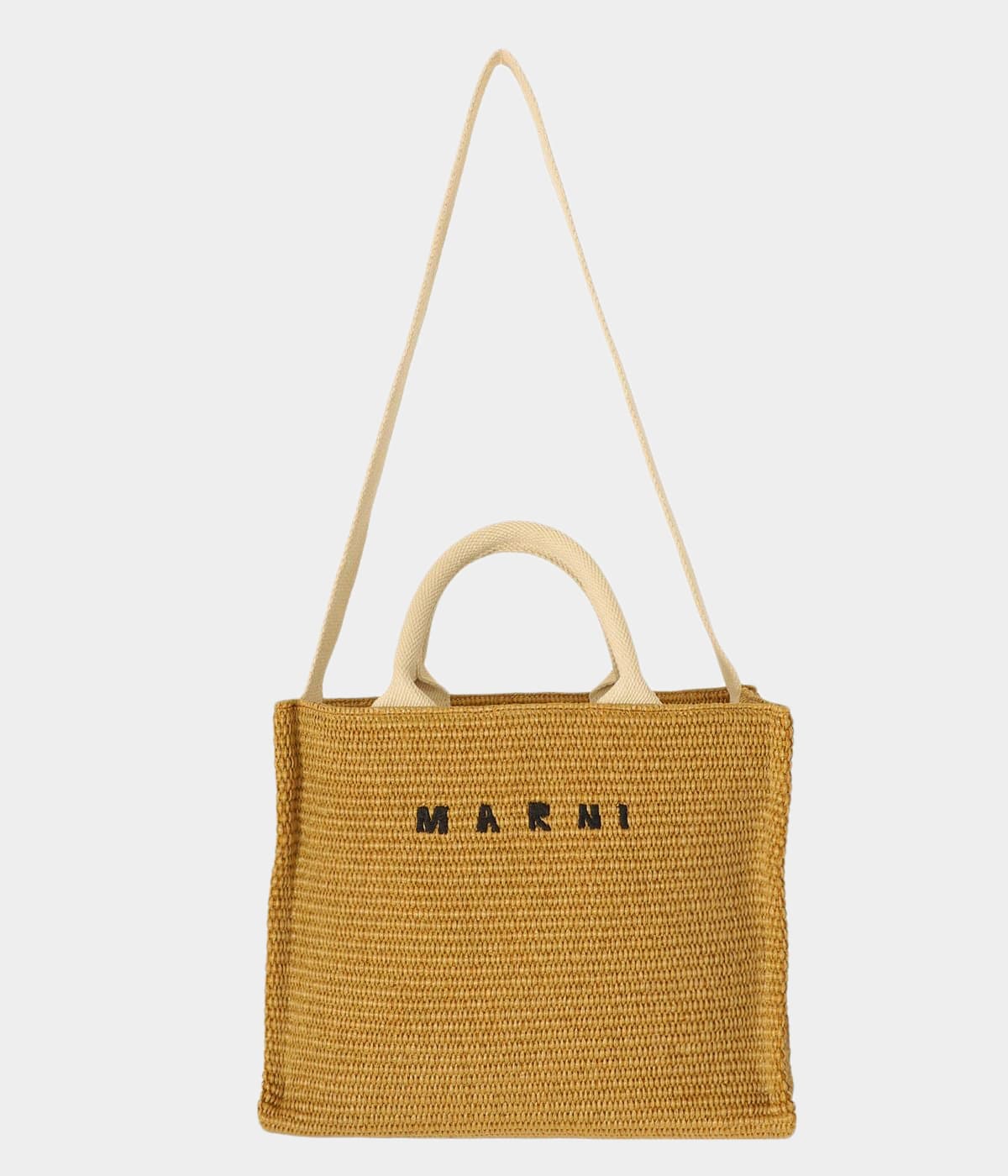 トートバッグ MARNI SS25 SMALL BASKET TOTE (SHMP0077Q2P8274 ZO905) MARNI SS25 SMALL BASKET / BLACK - NUBIAN